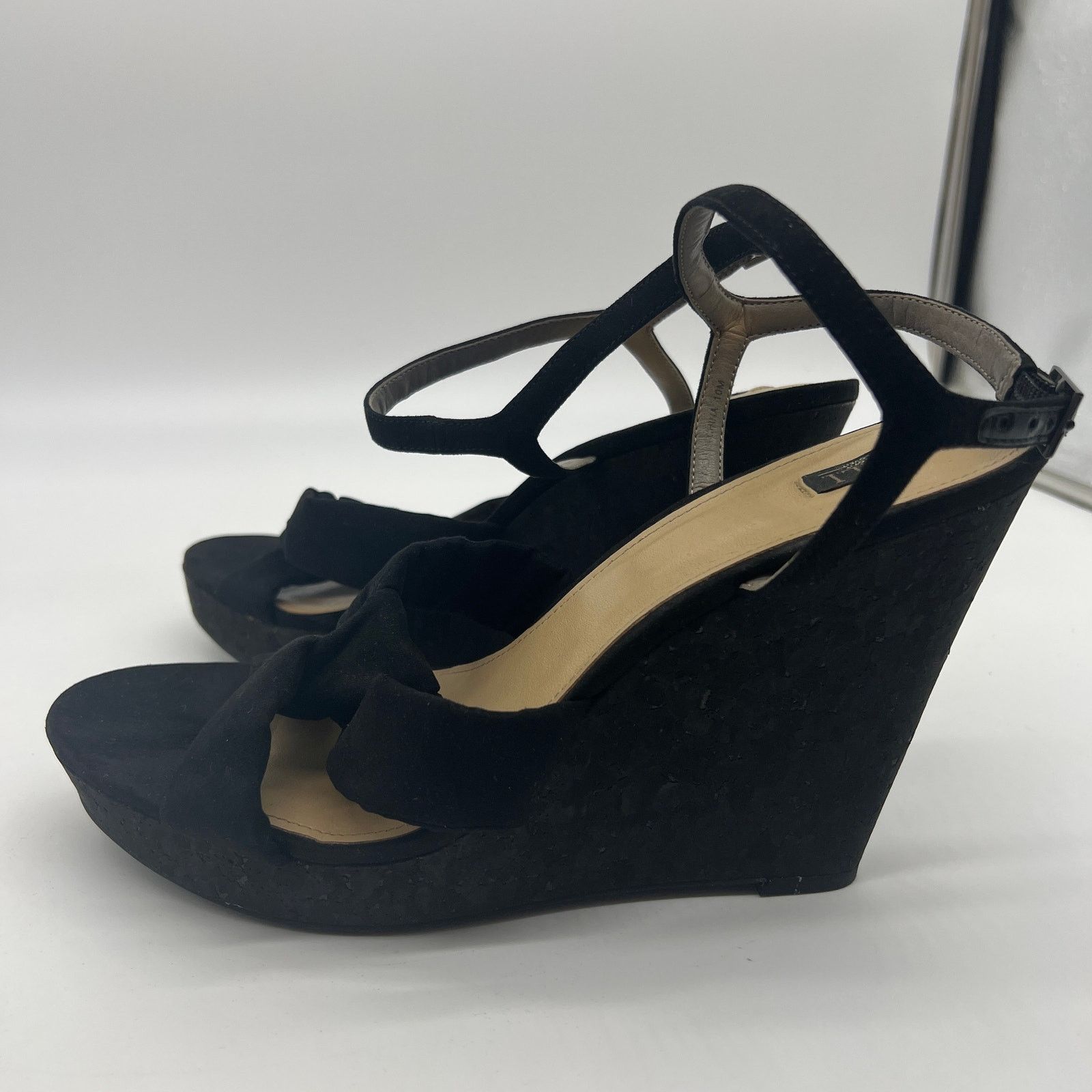 Other G.I.L.I. Knotted Front Wedge Ankle Strap Size 10 M Size US 10 / IT 40 - 6 Thumbnail