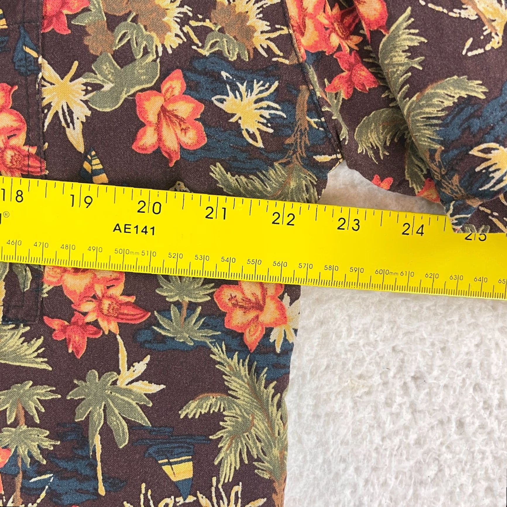 Urban Outfitters Urban Outfitters Morgan Palm Print Shirt Womens Large Brown Oversized Button-Up Size L / US 10 / IT 46 - 6 Thumbnail