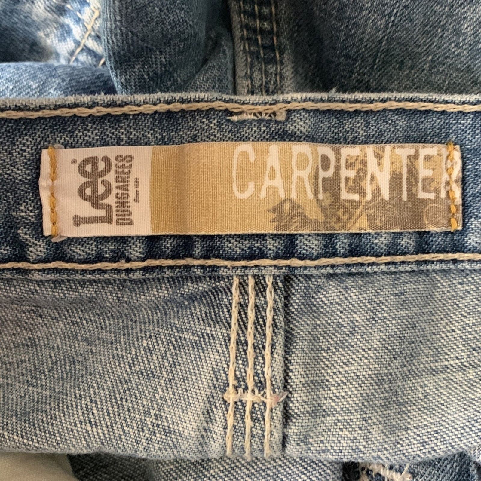 Lee Lee Dungarees Carpenter Jeans Men's Waist 36" Inseam 26" Size US 36 / EU 52 - 3 Thumbnail
