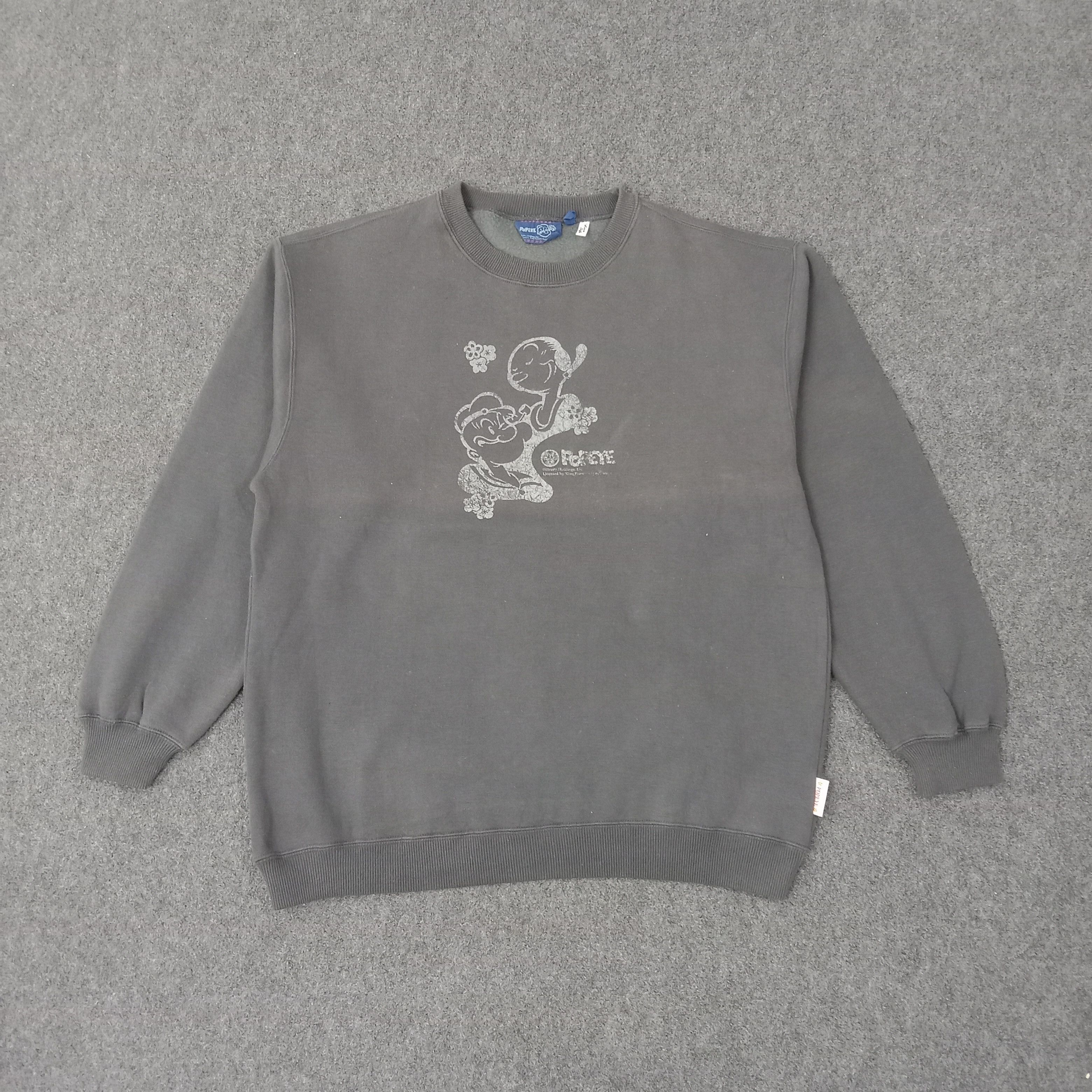 Cartoon Network Popeye American Cartoon Character Sweatshirt C257N12 Size US L / EU 52-54 / 3 - 1 Thumbnail