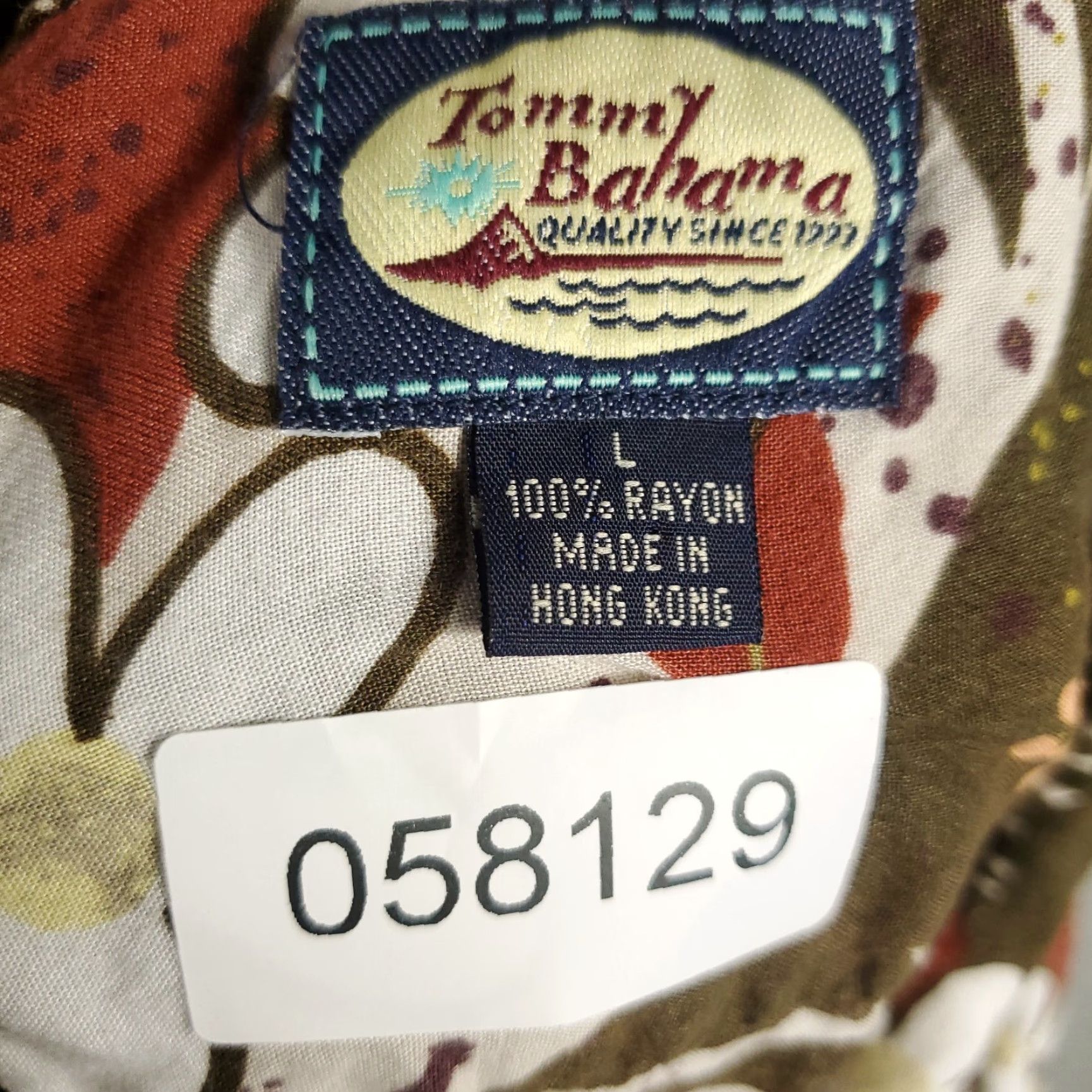 Tommy Bahama Tommy Bahama Shirt Mens Large Brown Rayon Hawaiian Button Up Short Sleeve Shirt Size US L / EU 52-54 / 3 - 7 Thumbnail
