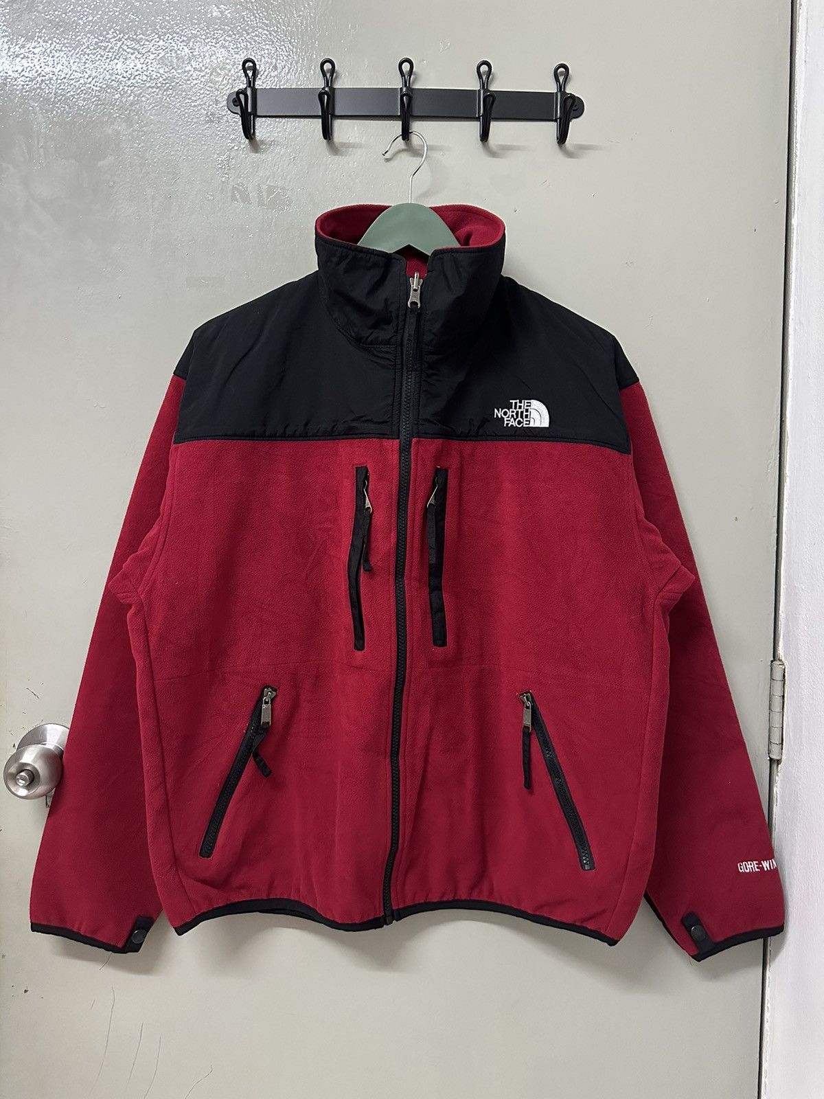 【mas95】North Face☆gore windstopper★XL The North Face Gore-Tex Windstopper Jacket Sz XL Hiking Red