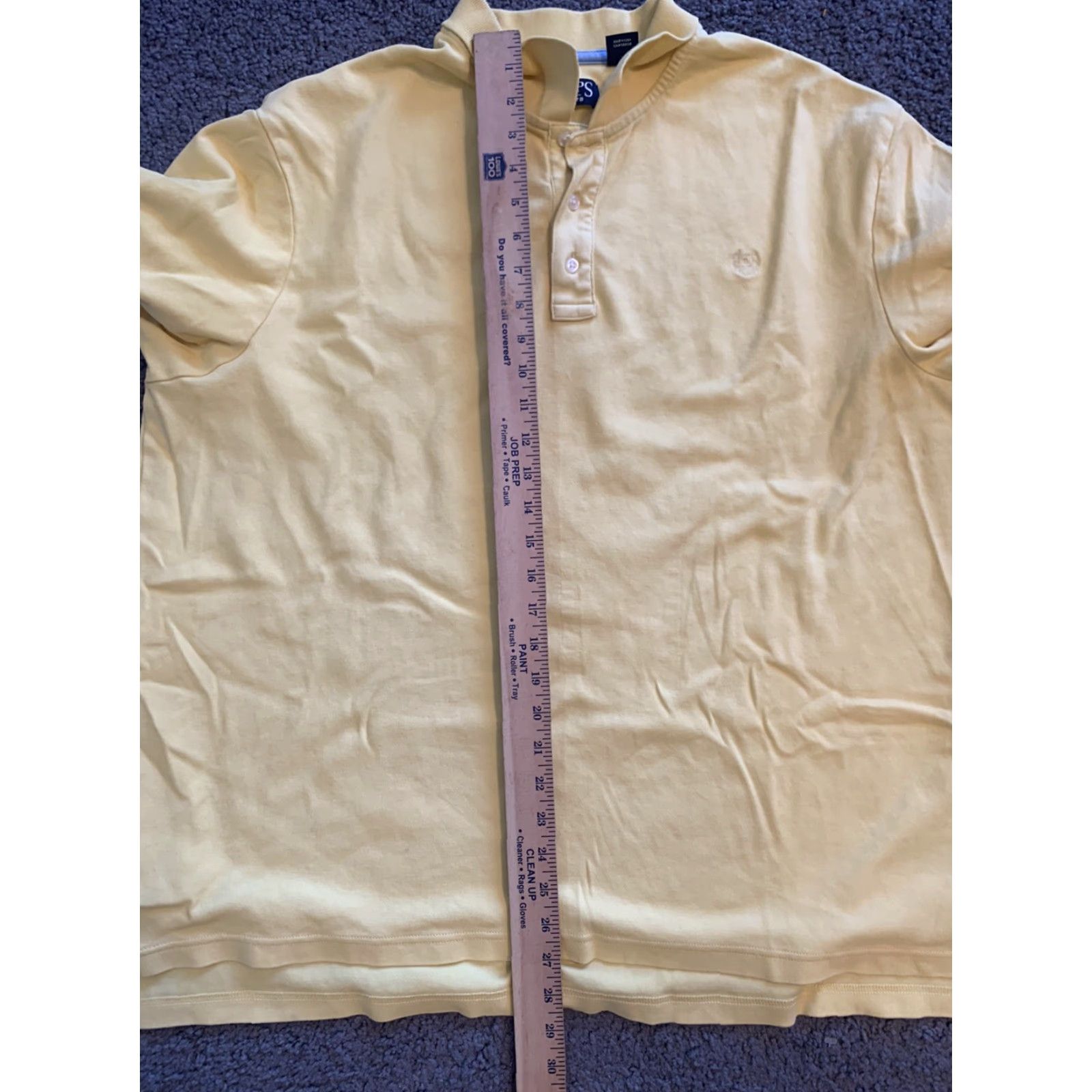 Ralph Lauren VINTAGE Chaps Ralph Lauren Yellow Men's Short Sleeve Polo Shirt XL Size US XL / EU 56 / 4 - 6 Thumbnail