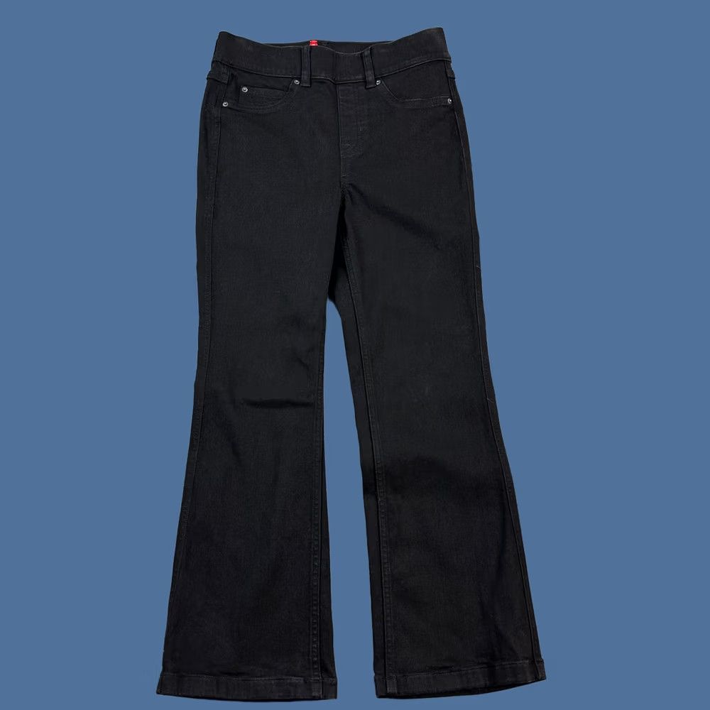 Spanx Spanx Jeani-ish Pants Womens Small Black Flare High Rise Pull On Stretch Size 28" / US 6 / IT 42 - 1 Thumbnail