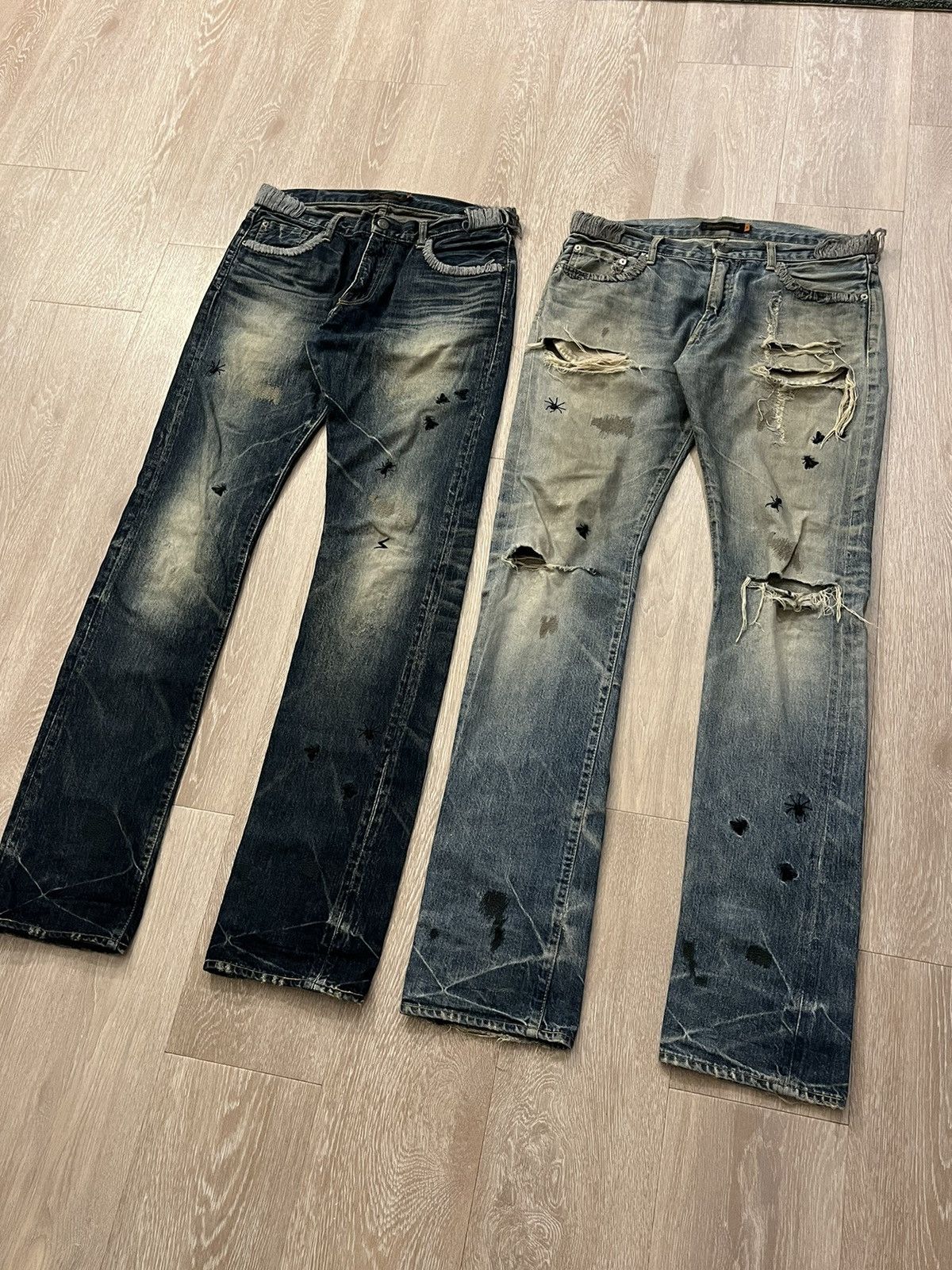 Undercover AW06 Guruguru BBV Bug/Insect Denim Jeans Size US 32 / EU 48 - 5 Thumbnail