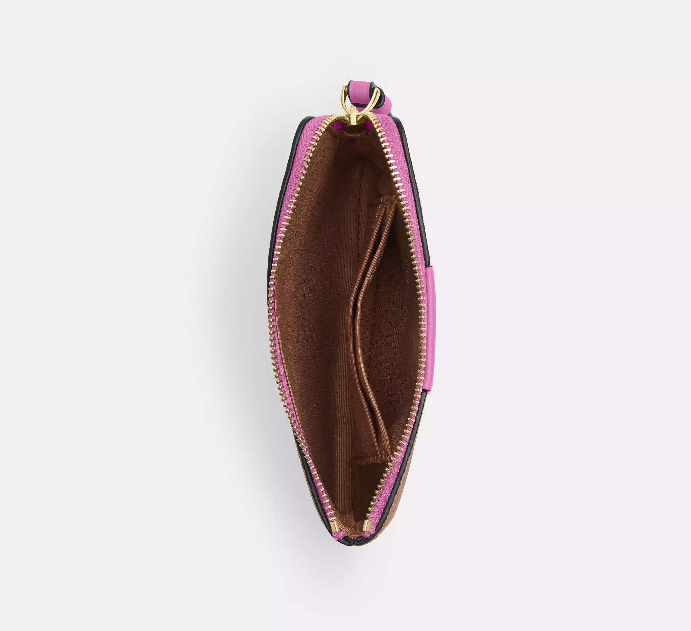 Coach Corner Zip Wristlet In Signature Canvas With Stripe CW854 Size ONE SIZE - 7 Thumbnail