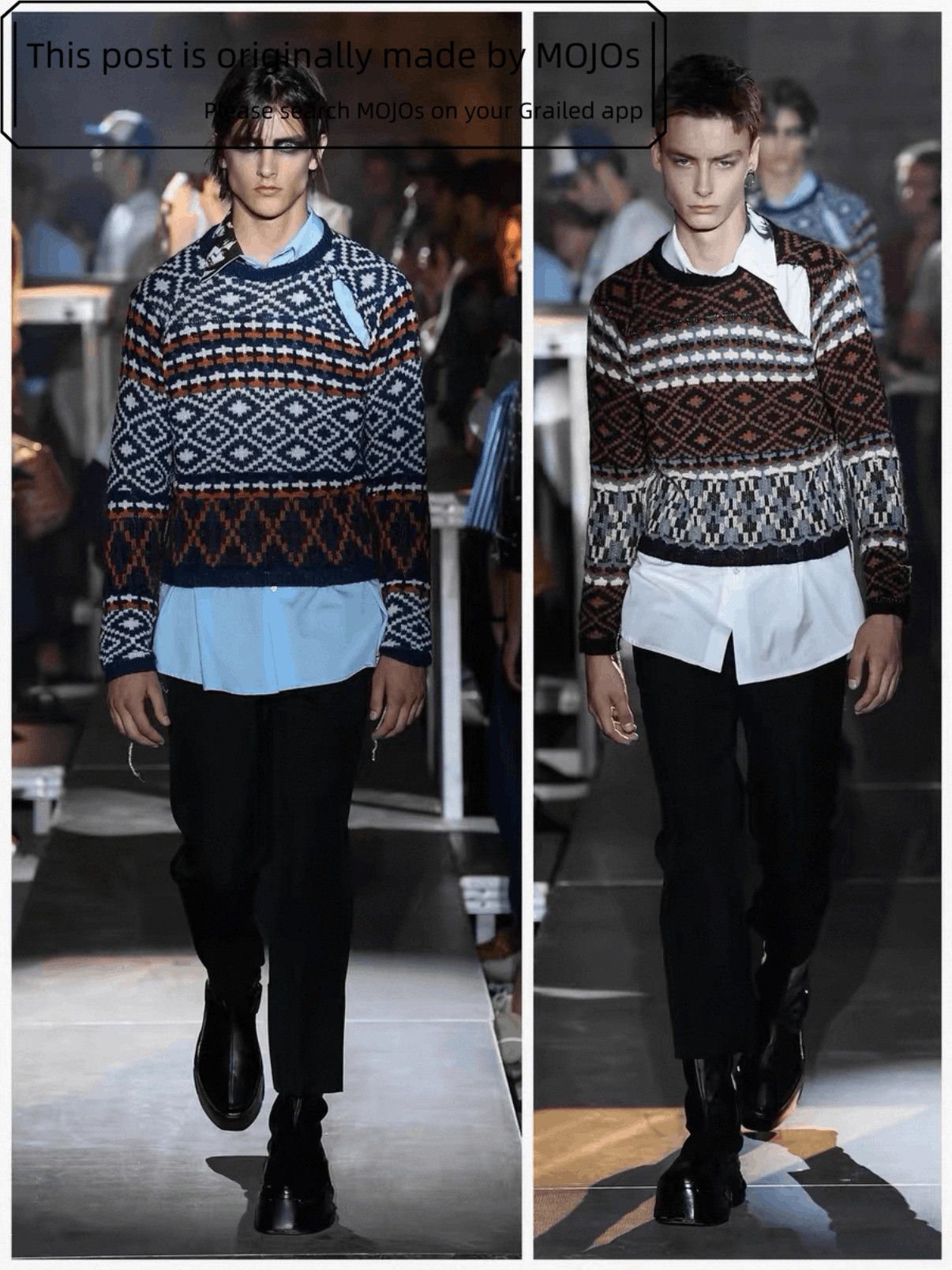 Raf Simons Raf Simons 19SS Distressed Ugly Sweater mojos140712 Size US L / EU 52-54 / 3 - 6 Thumbnail