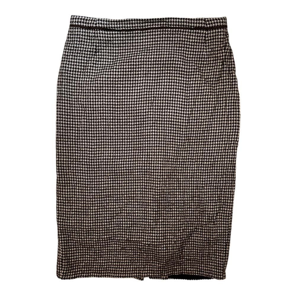 Escada Escada l Vintage Houndstooth Wool Pencil Skirt Size 34/2 Size 26" / US 2 / IT 38 - 1 Thumbnail
