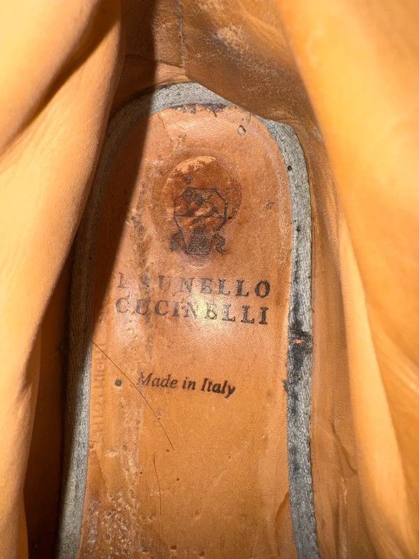 Brunello Cucinelli Brunello Cucinelli Leather Boots Brogue Oxford Vibram 38 Size US 8 / IT 38 - 16 Thumbnail