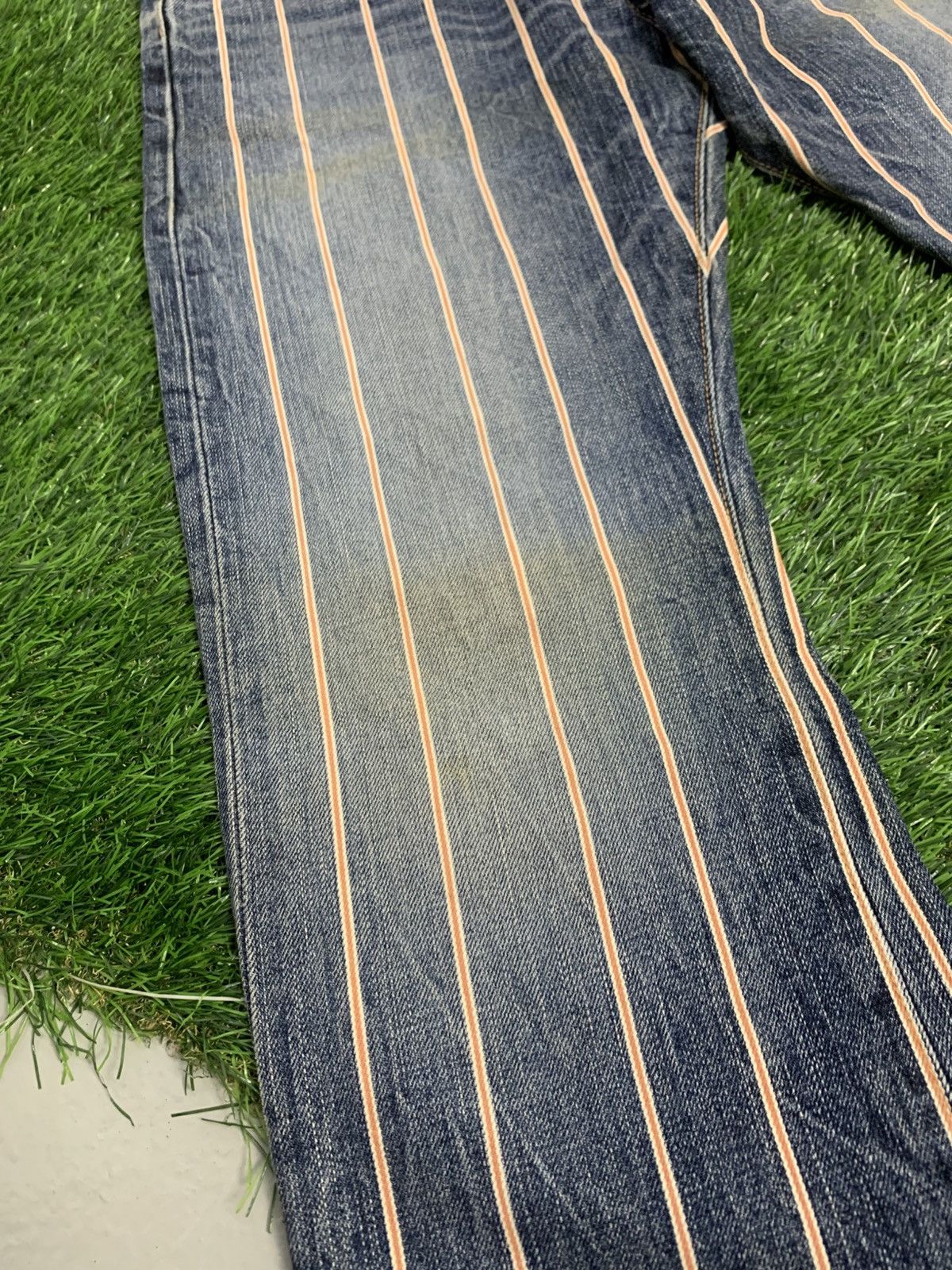 Edwin × Japanese Brand × Vintage Vintage Edwin Selvedge 13oz Grand Blue denim Size US 29 - 7 Thumbnail