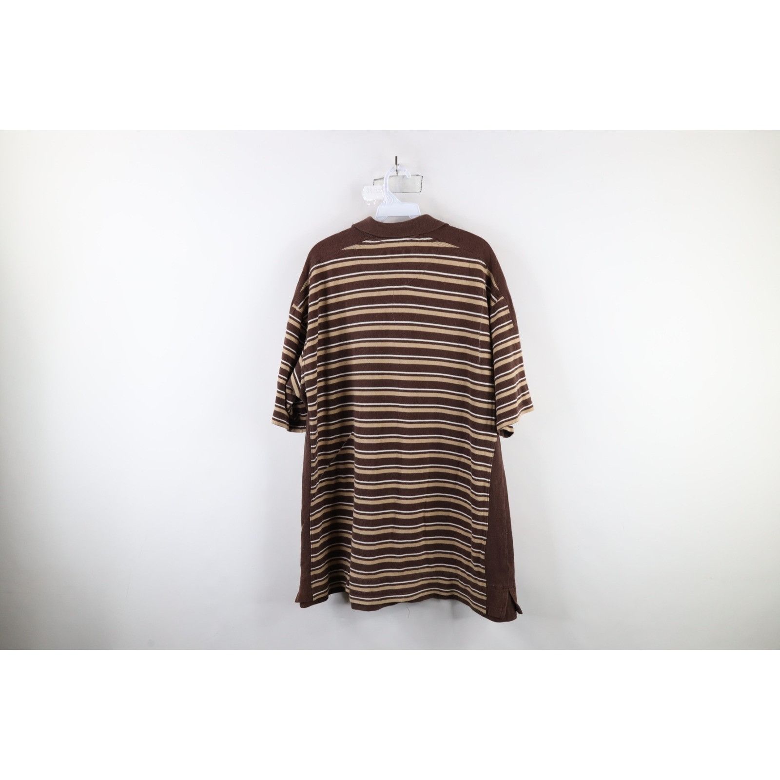 Marithe + Francois Girbaud × Vintage Vintage 90s Marithe Francois Girbaud Spell Out Striped Polo Size US XL / EU 56 / 4 - 15 Thumbnail