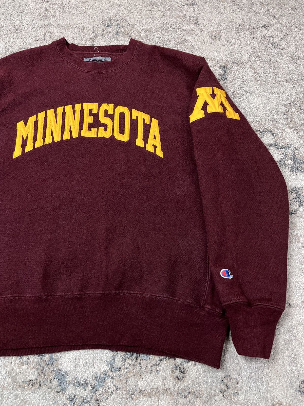 Champion × Vintage 90s CHAMPION MINNESOTA REVERSE WAVE ARCHIVE HOODIE - № 1306 Size US M / EU 48-50 / 2 - 2 Thumbnail