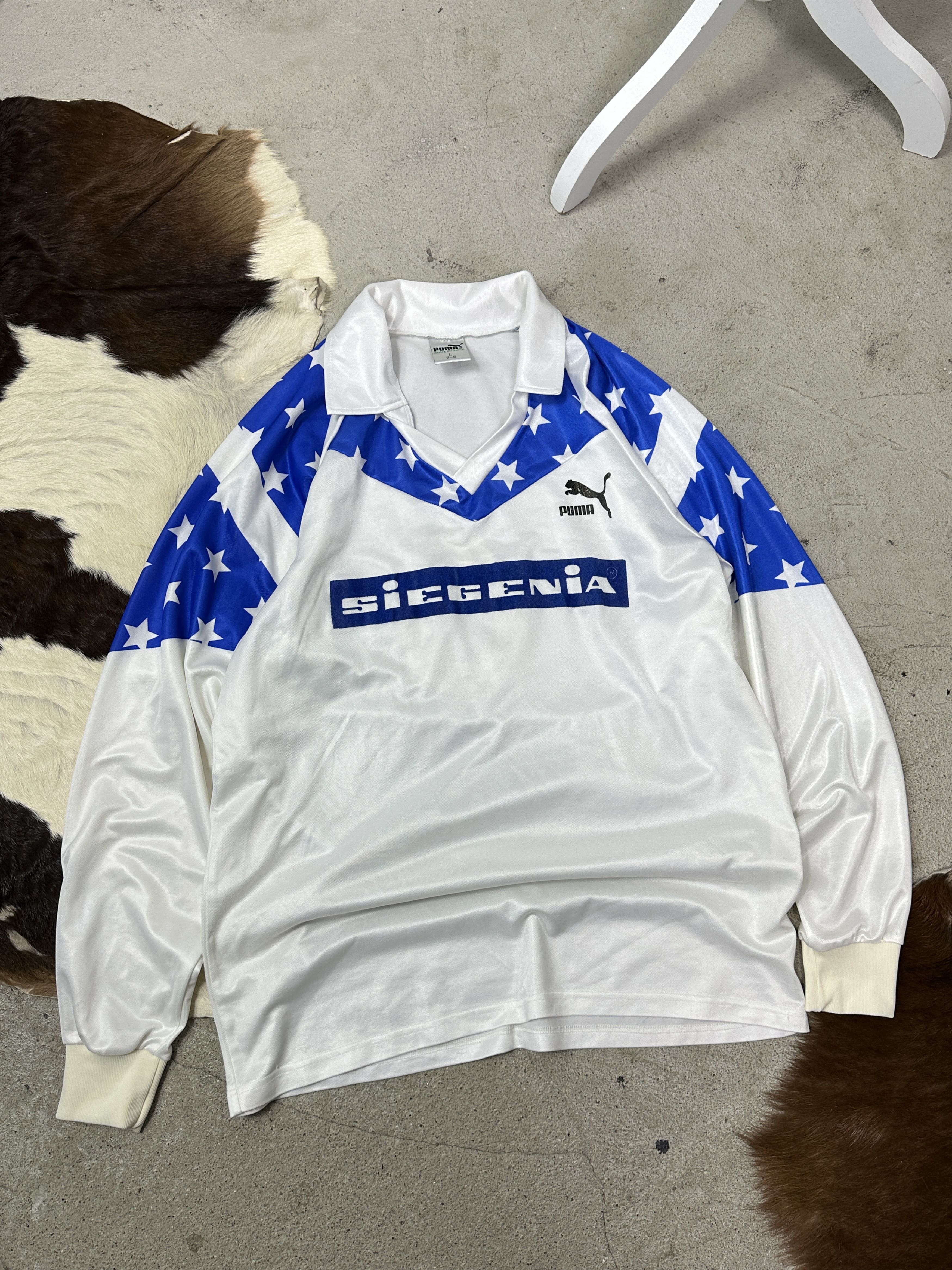 Puma Vintage Streetwear Sporty Puma Siegenia Jersey 80s Size US L / EU 52-54 / 3 - 1 Thumbnail