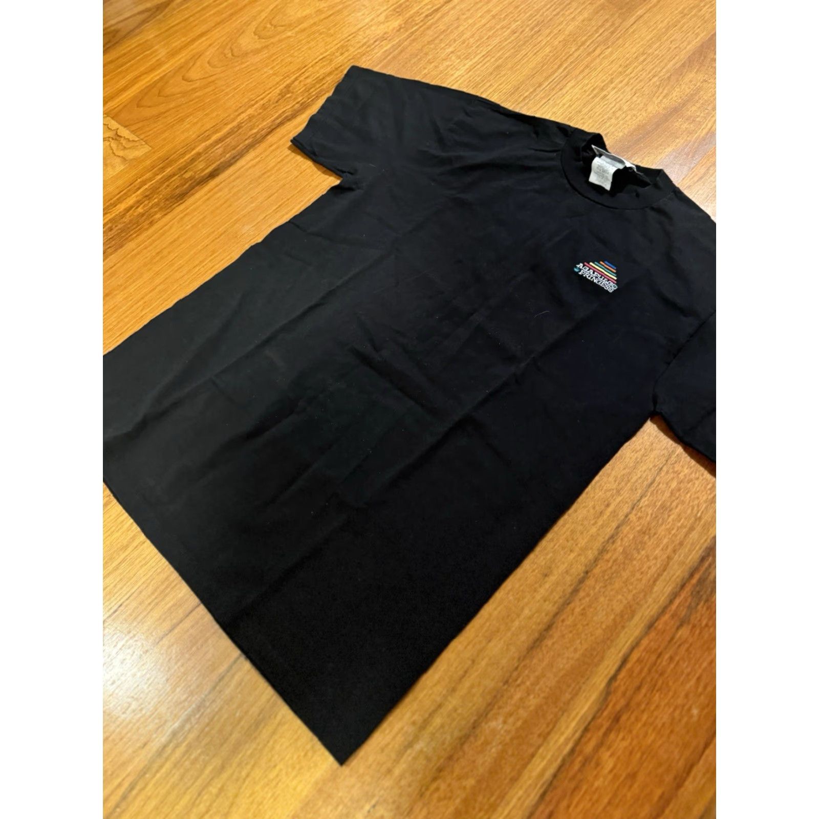 Jerzees JERZEES T-Shirt Men Acapulco Princess Cotton Blend Print Crew Neck Short Sleeve Black USA Made Large Regular Size L Size US L / EU 52-54 / 3 - 4 Thumbnail