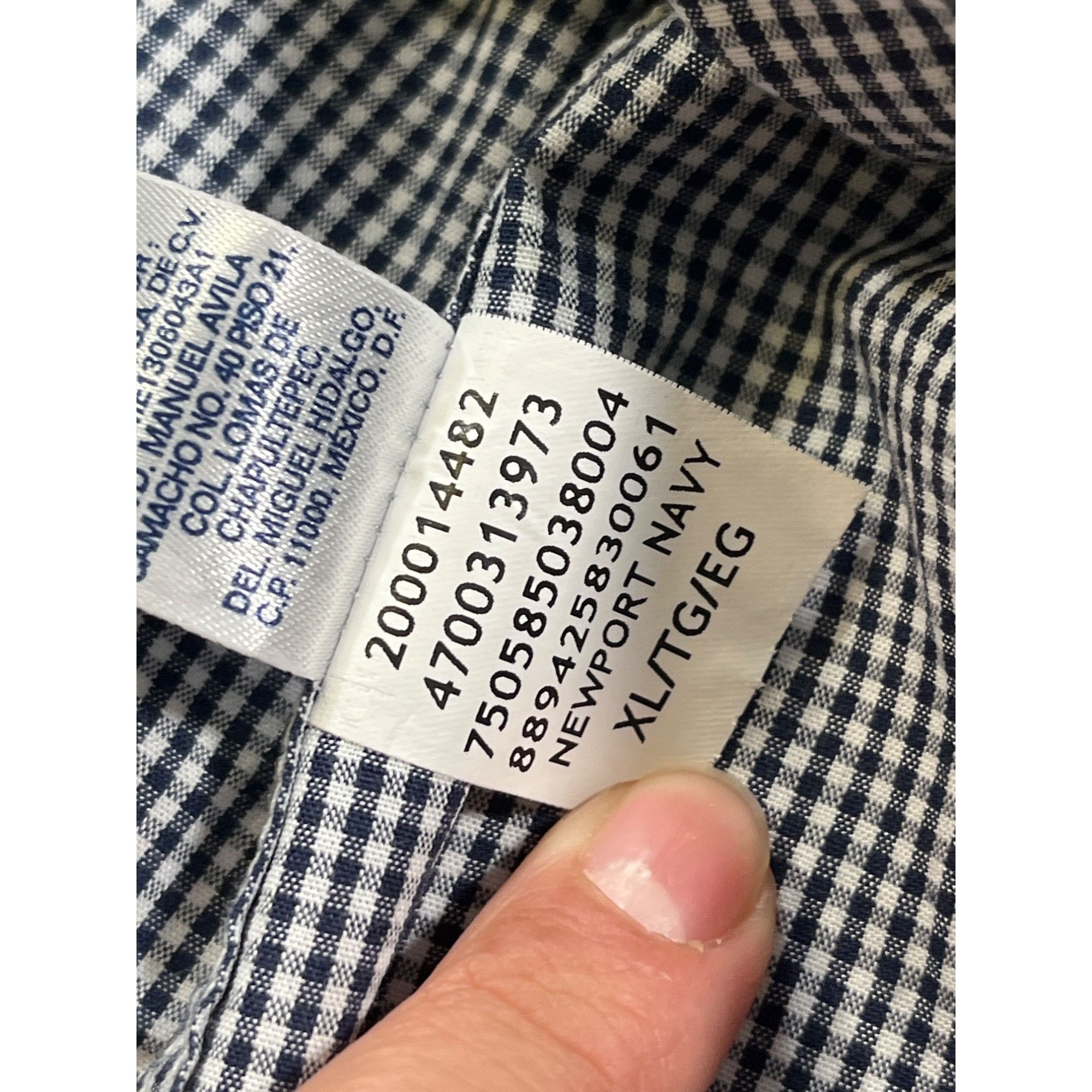 Chaps Chaps SKU 7609 Mens Checkered Shirt Button Down Size XL Size US XL / EU 56 / 4 - 12 Thumbnail