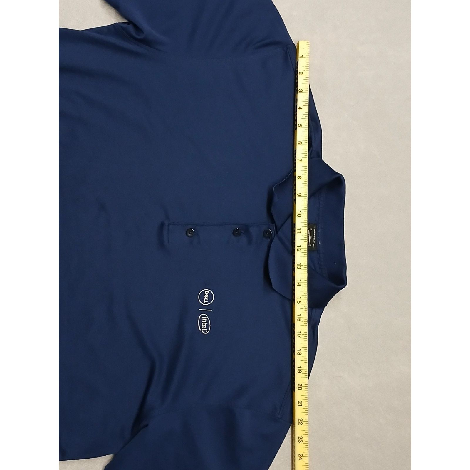 Nike Nike Golf Dri-Fit (XL) Navy Blue Button Collar Shirt Size US XL / EU 56 / 4 - 4 Thumbnail