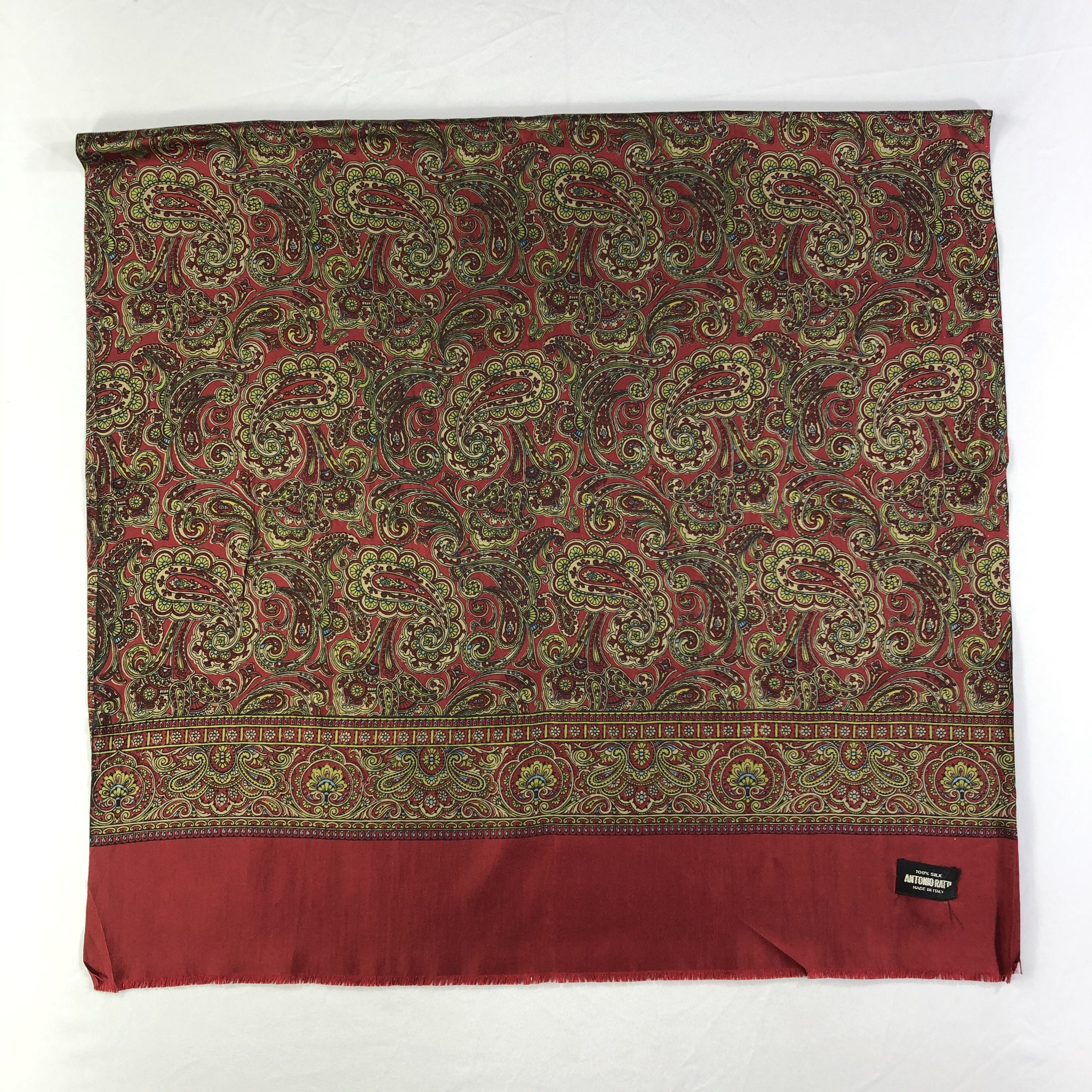 Vintage Vintage Antonio Ratti Silk Scarf Size ONE SIZE - 2 Thumbnail