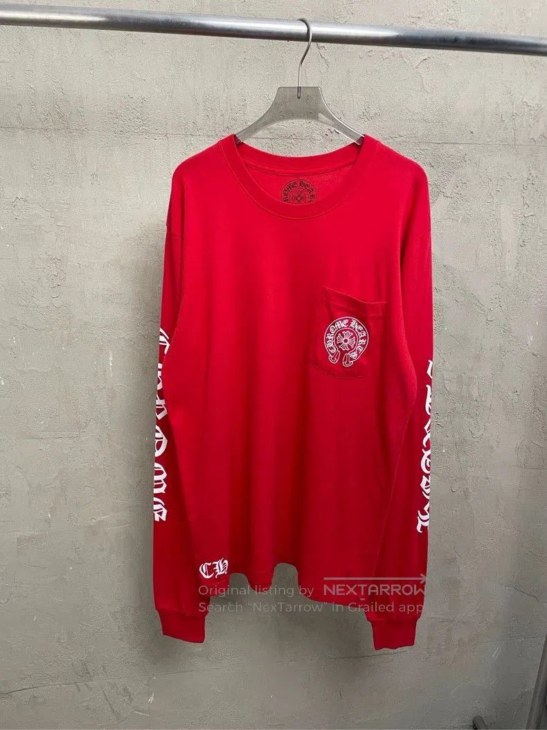 Chrome Hearts Chrome Hearts Vintage Red Long Sleeve T. Size US L / EU 52-54 / 3 - 1 Thumbnail