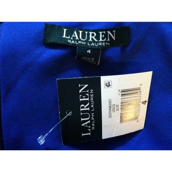 Ralph Lauren RALPH LAUREN WOMENS NEW 94%POLYESTER 6%ELASTANE DRESS SIZE:4 Size S / US 4 / IT 40 - 5 Thumbnail