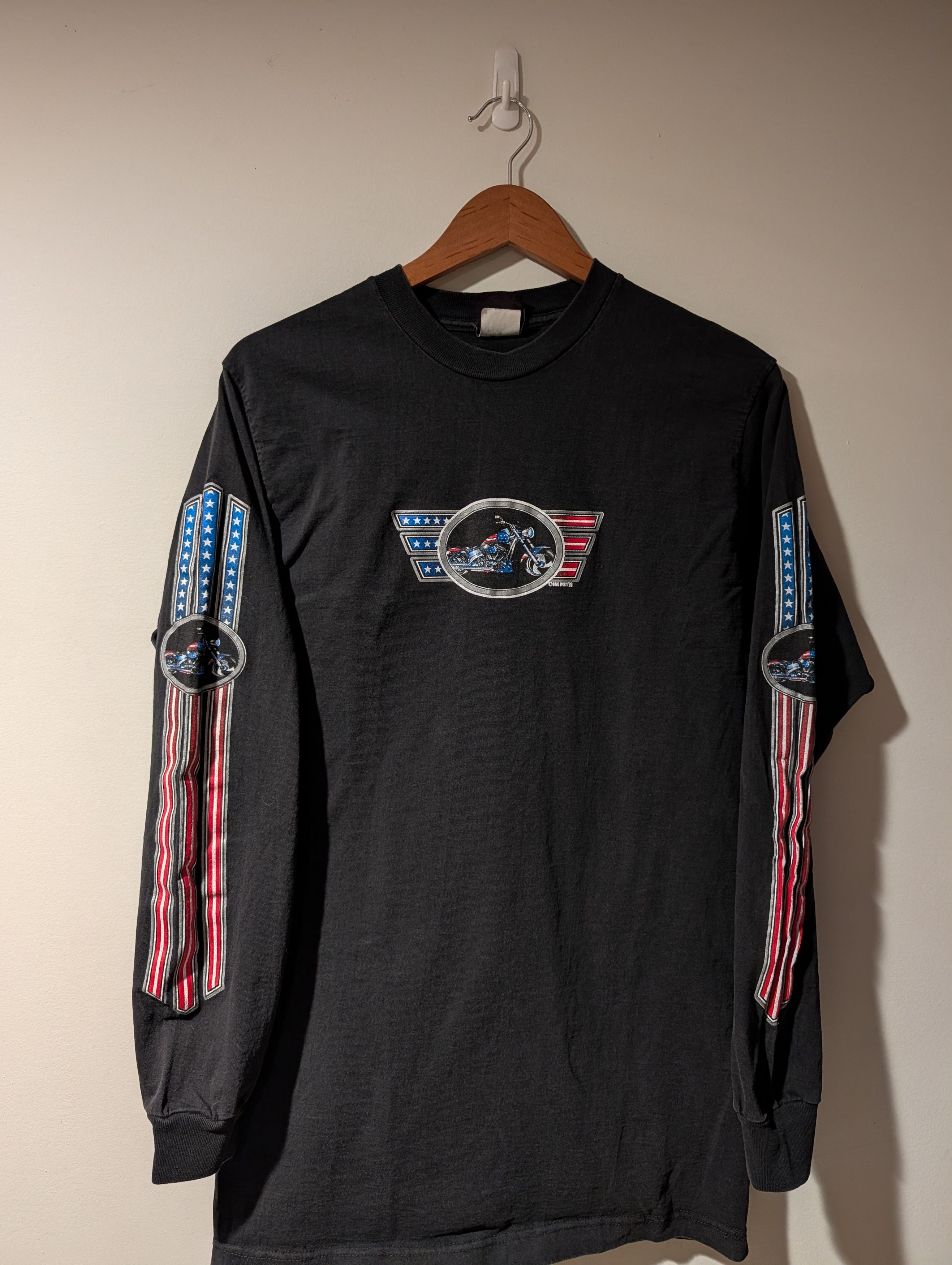 Harley Davidson Brackney Leather Long Sleeve Biker T-Shirt USA Motorcycle Size US L / EU 52-54 / 3 - 1 Thumbnail