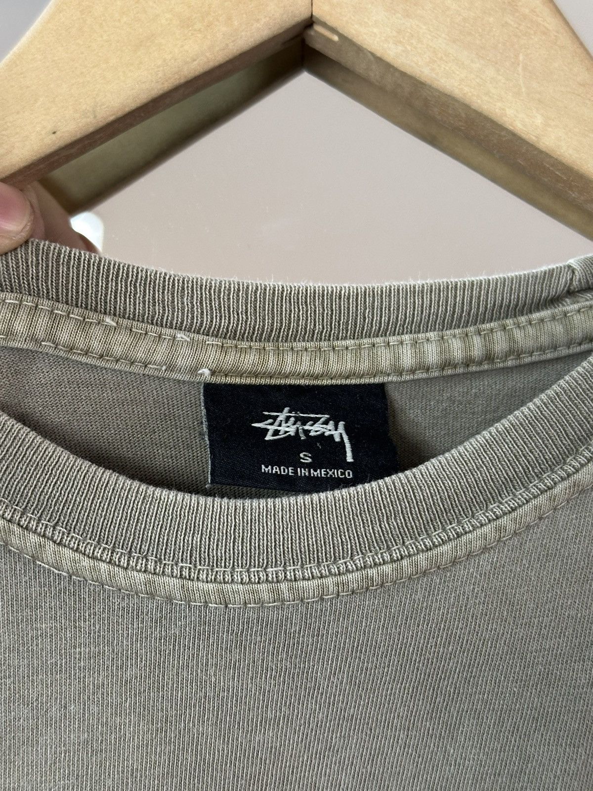 Stussy Vintage Y2K Stussy Khaki Tee T-shirt Skateboarding Archival Size US S / EU 44-46 / 1 - 5 Thumbnail
