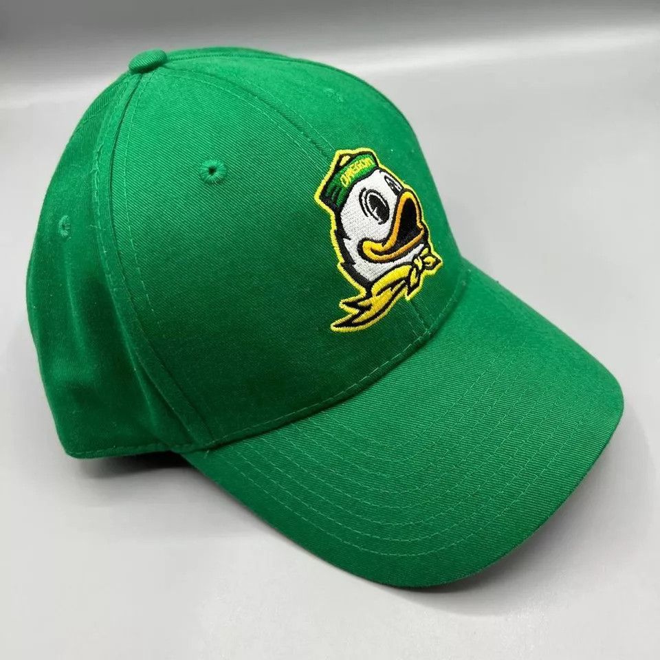 Other Oregon Ducks Hat Men Green Gray Fan Favorite Strap Back Cap Size ONE SIZE - 3 Thumbnail