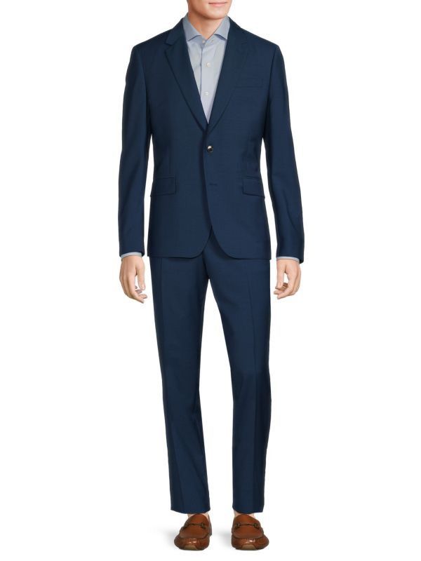 Paul Smith Paul Smith Pattern Suit – Brand New | Blue | 50 (40) R Size 40R - 2 Thumbnail