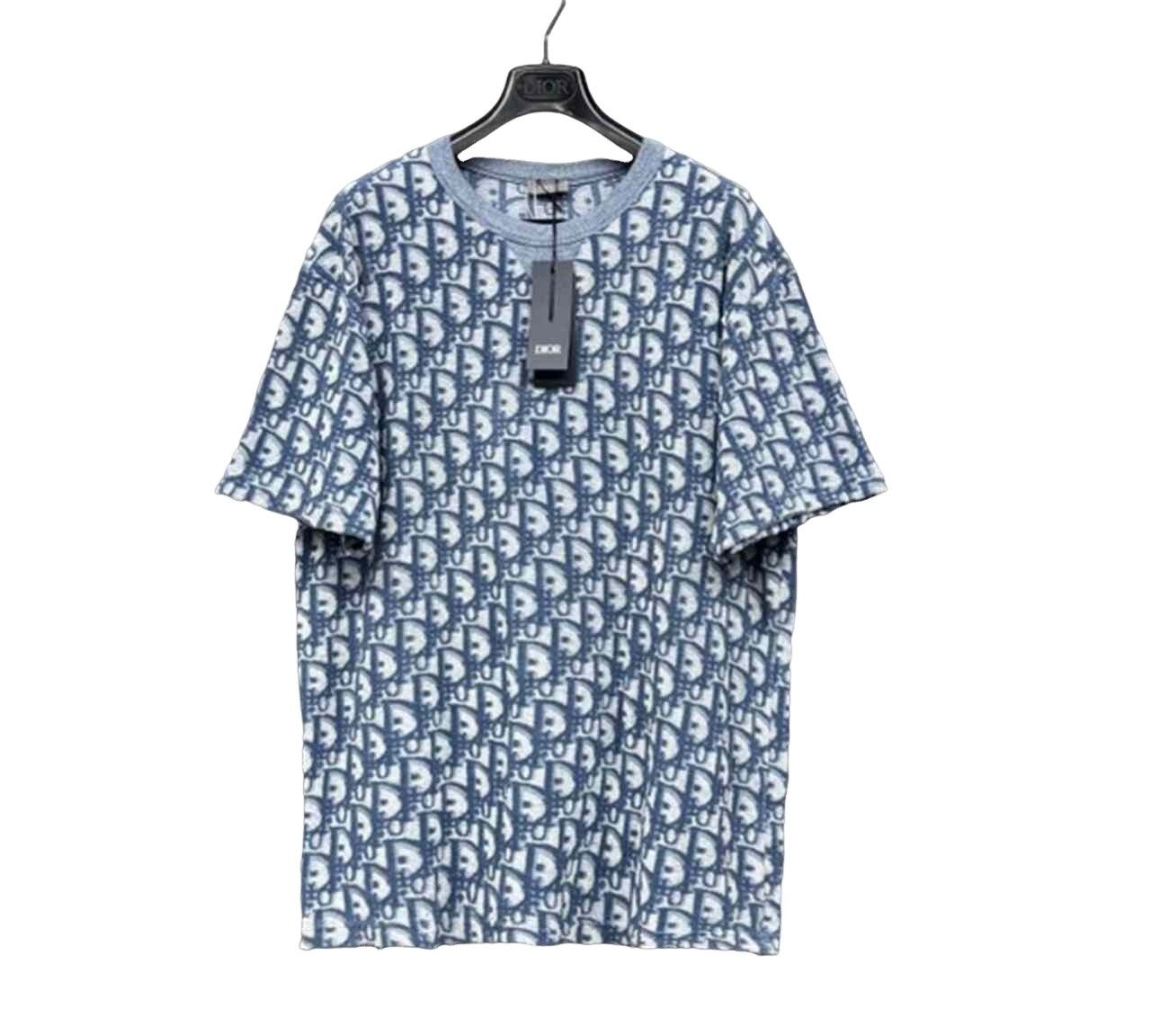 Dior Dior Oblique Embroidery Knit T-Shirt XXL Size US XXL / EU 58 / 5 - 1 Thumbnail