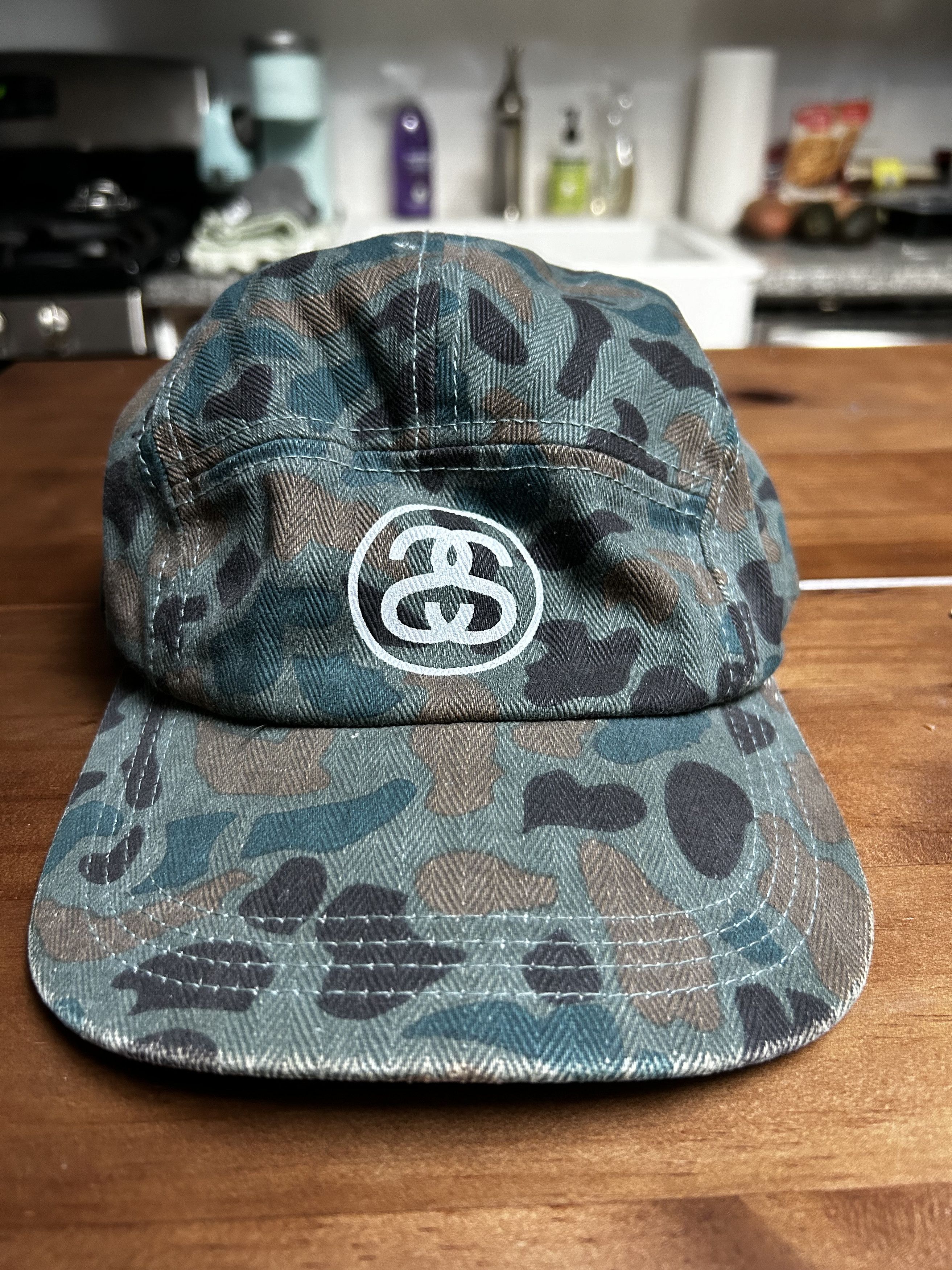 帽子 90s- stussy night camouflage hat Vtg 90s Stussy Rat Cap Logo Corduroy Skateboard Hip Hop Rap