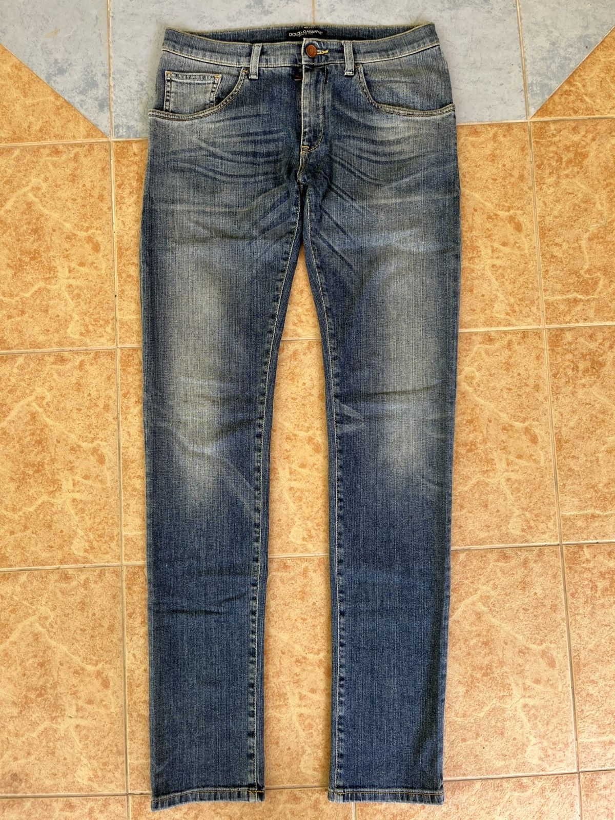 Dolce & Gabbana 💥Luxury Authentic D&G SS15 Blue Faded Denim Made In Italy Size US 31 - 3 Thumbnail