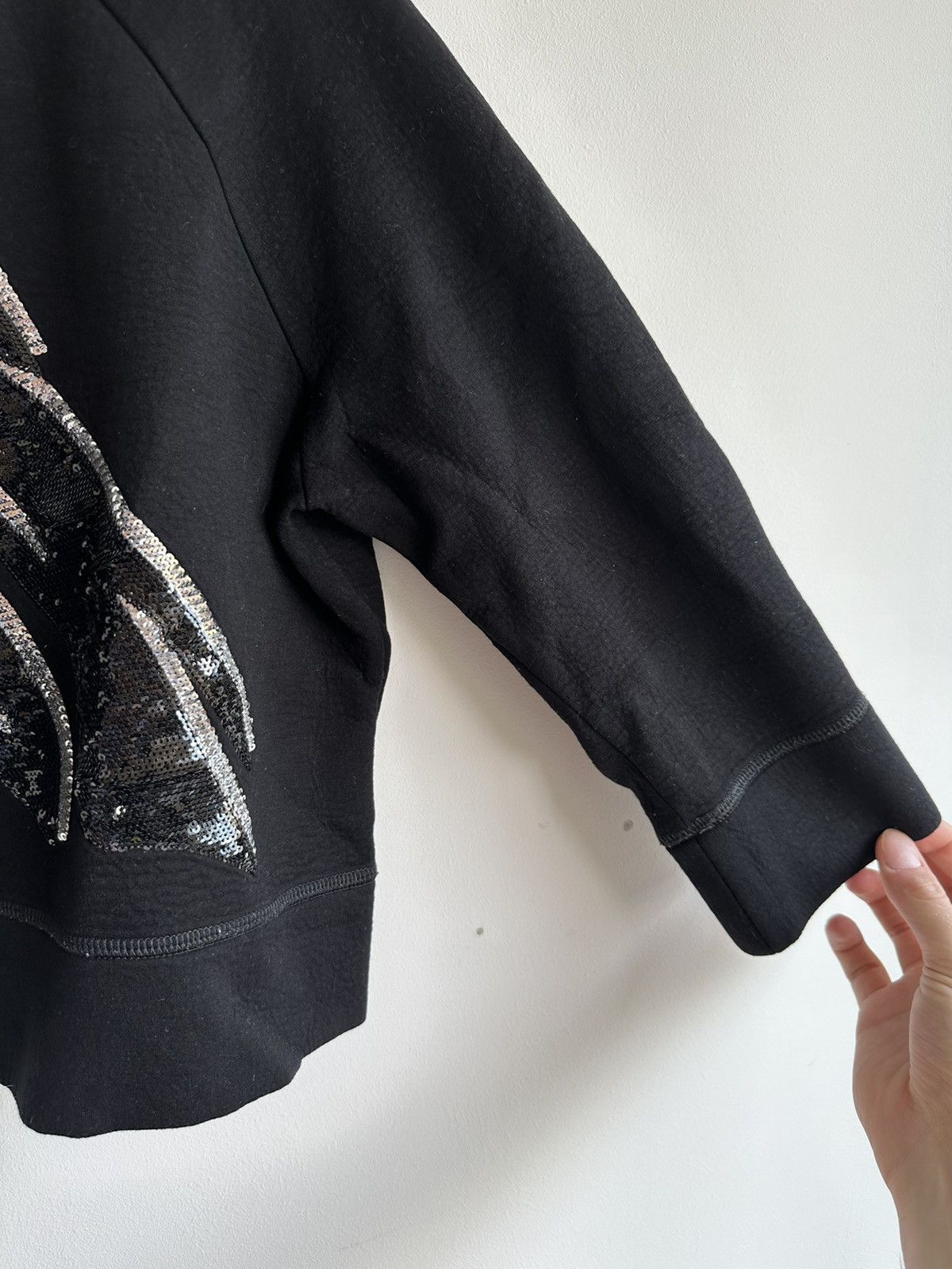 Dsquared2 DSQUARED2 Sequined Detail Viscose Black Sweatshirt Women's M Size M / US 6-8 / IT 42-44 - 5 Thumbnail