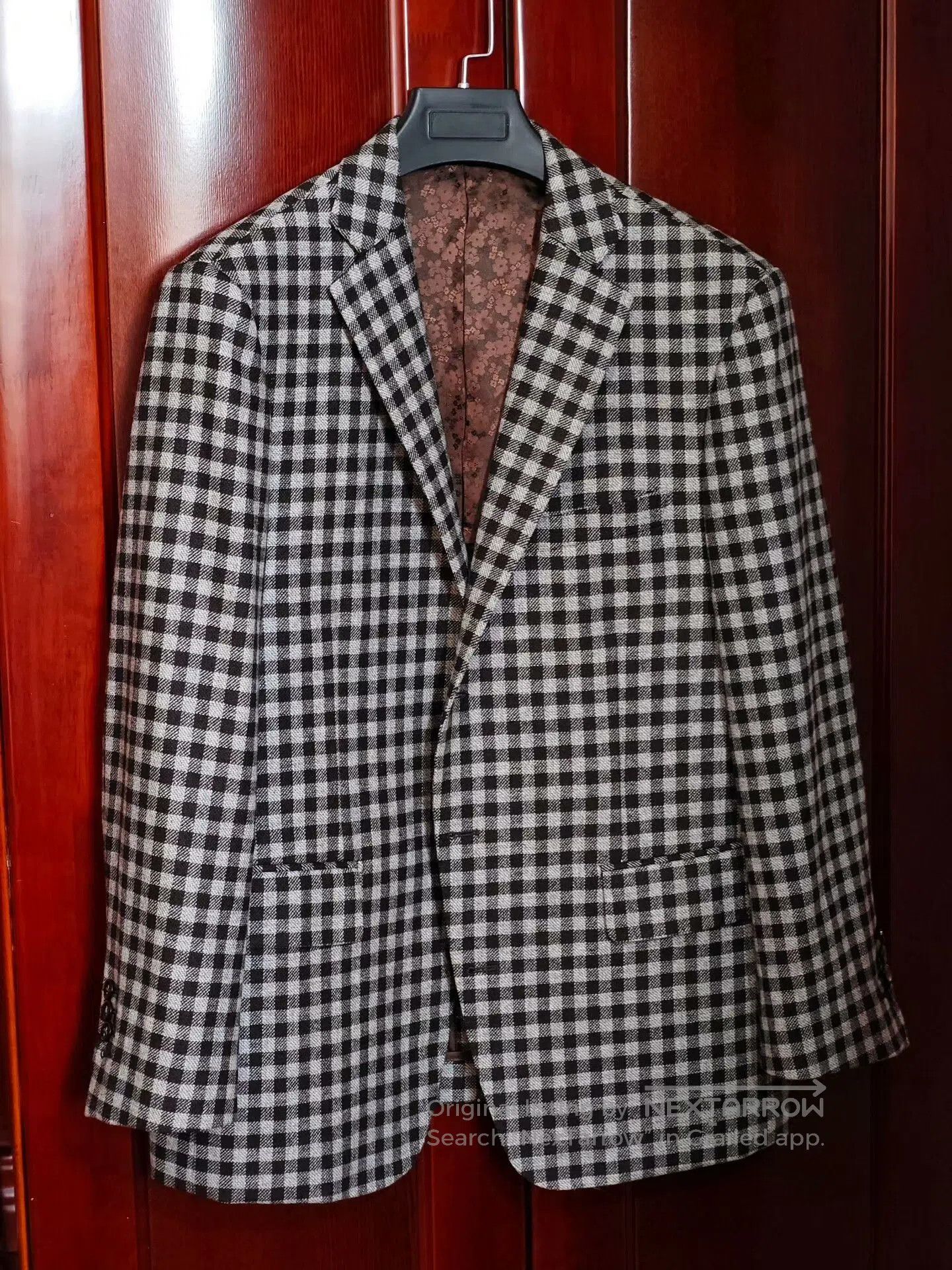 Japanese Brand Customized Italian Wool Blend Suit Jacket. Size US L / EU 52-54 / 3 - 1 Thumbnail