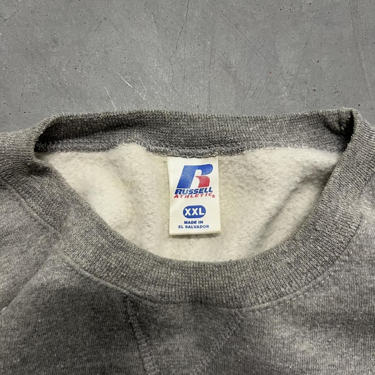 Russell Athletic × Vintage Vintage Y2K Blank Russell Athletic Grey Sweatshirt Crewneck! Size US XXL / EU 58 / 5 - 4 Thumbnail