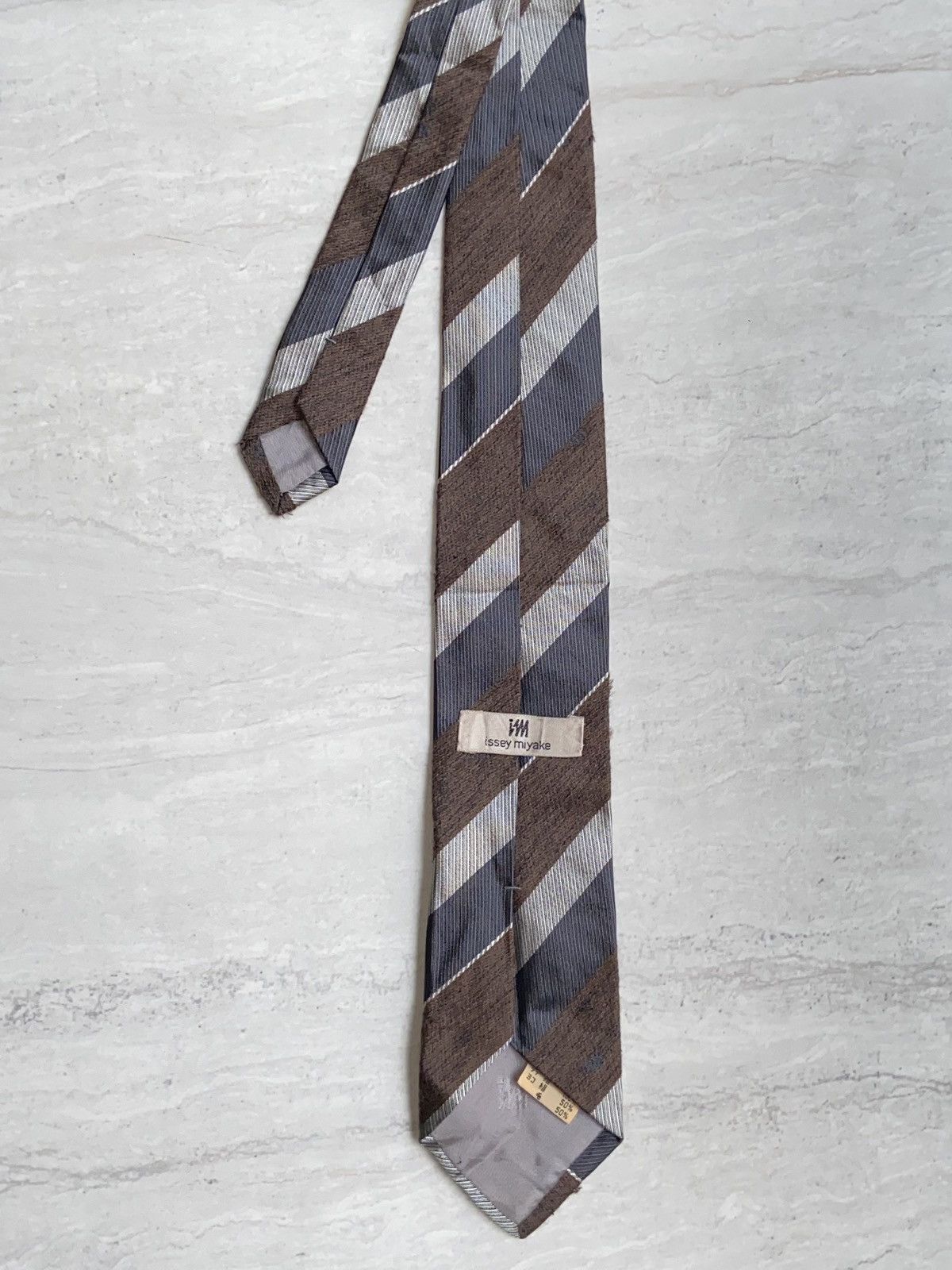 IM Issey Miyake Striped Tie