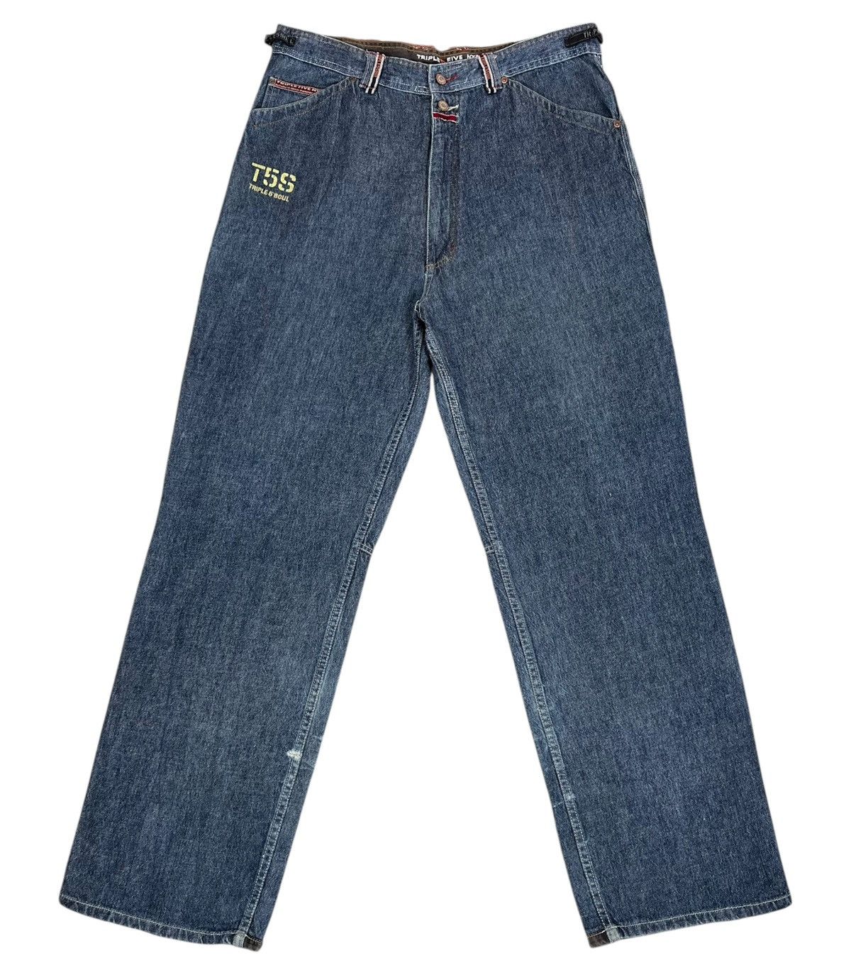Triple 5 Soul 90s Vintage Distressed Triple Five Soul Baggy Jeans Size US 38 / EU 54 - 2 Thumbnail