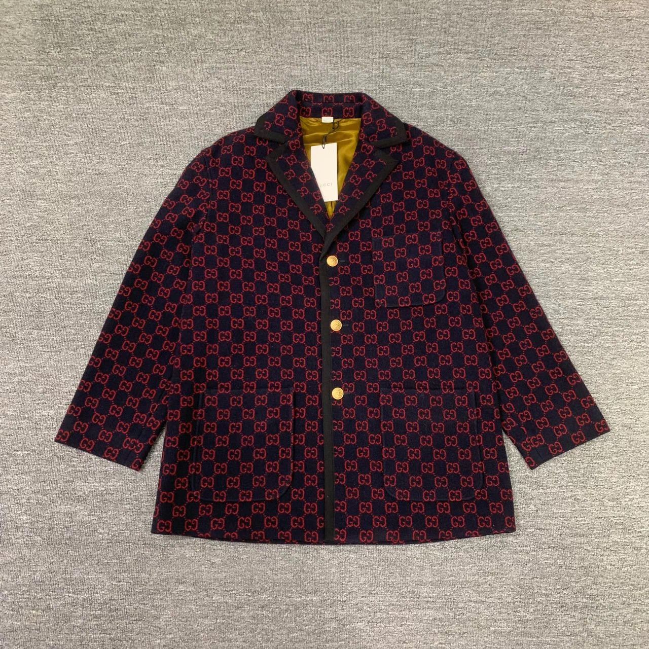 Gucci Balmain Black Fleece Short Cardigan/ Size L / US 10 / IT 46 - 1 Thumbnail
