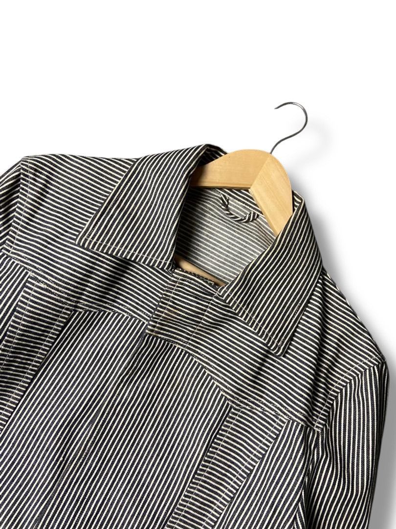 Michel Klein Michel Klein Homme Stripes Jacket with Hidden Button (172) Size US XS / EU 42 / 0 - 6 Thumbnail