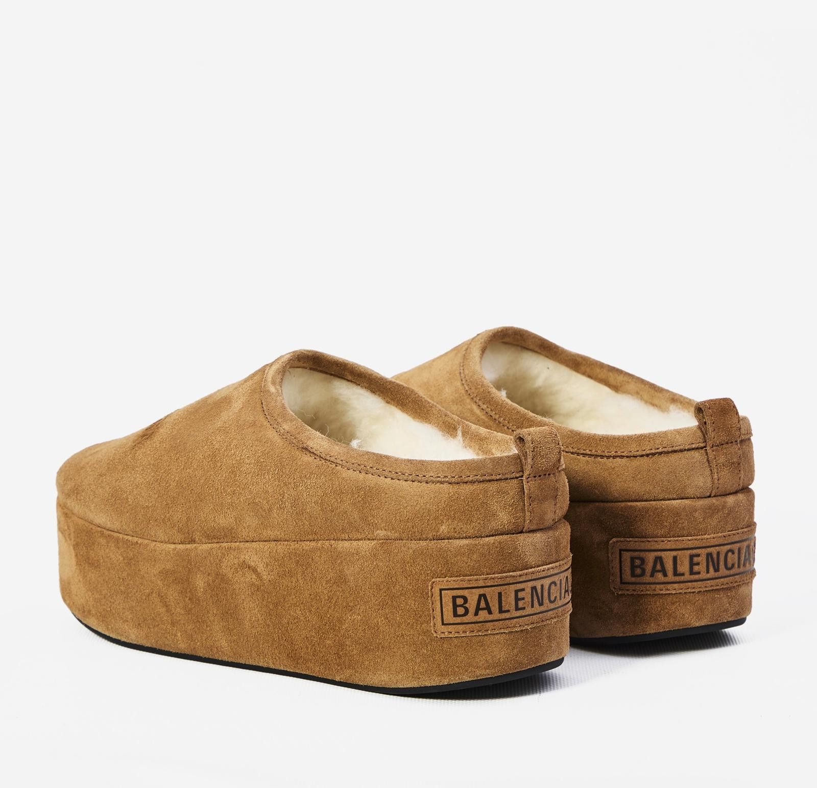 Balenciaga BALENCIAGA ALASKA SOFT PLATFORM MULE SIZE 40 Size ONE SIZE - 3 Thumbnail