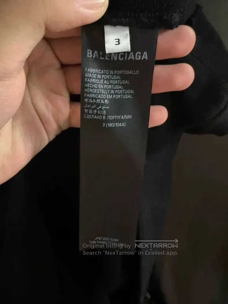 Balenciaga Balenciaga Eiffel Tower Distressed Sweatshirt. Size US XXL / EU 58 / 5 - 4 Thumbnail