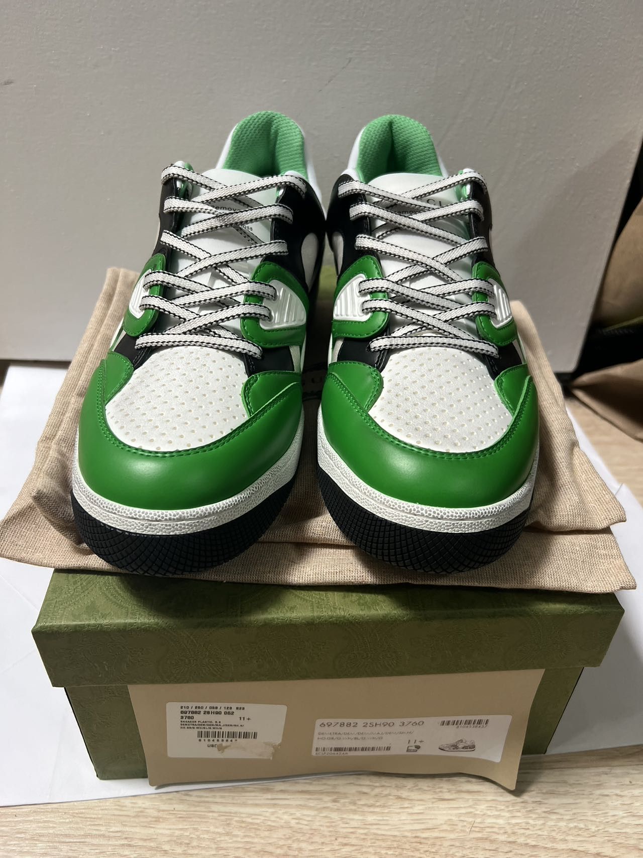 Gucci Gucci Basket 'Green Demetra' 697882-2SH90-3760 Size US 12 / EU 45 - 1 Thumbnail