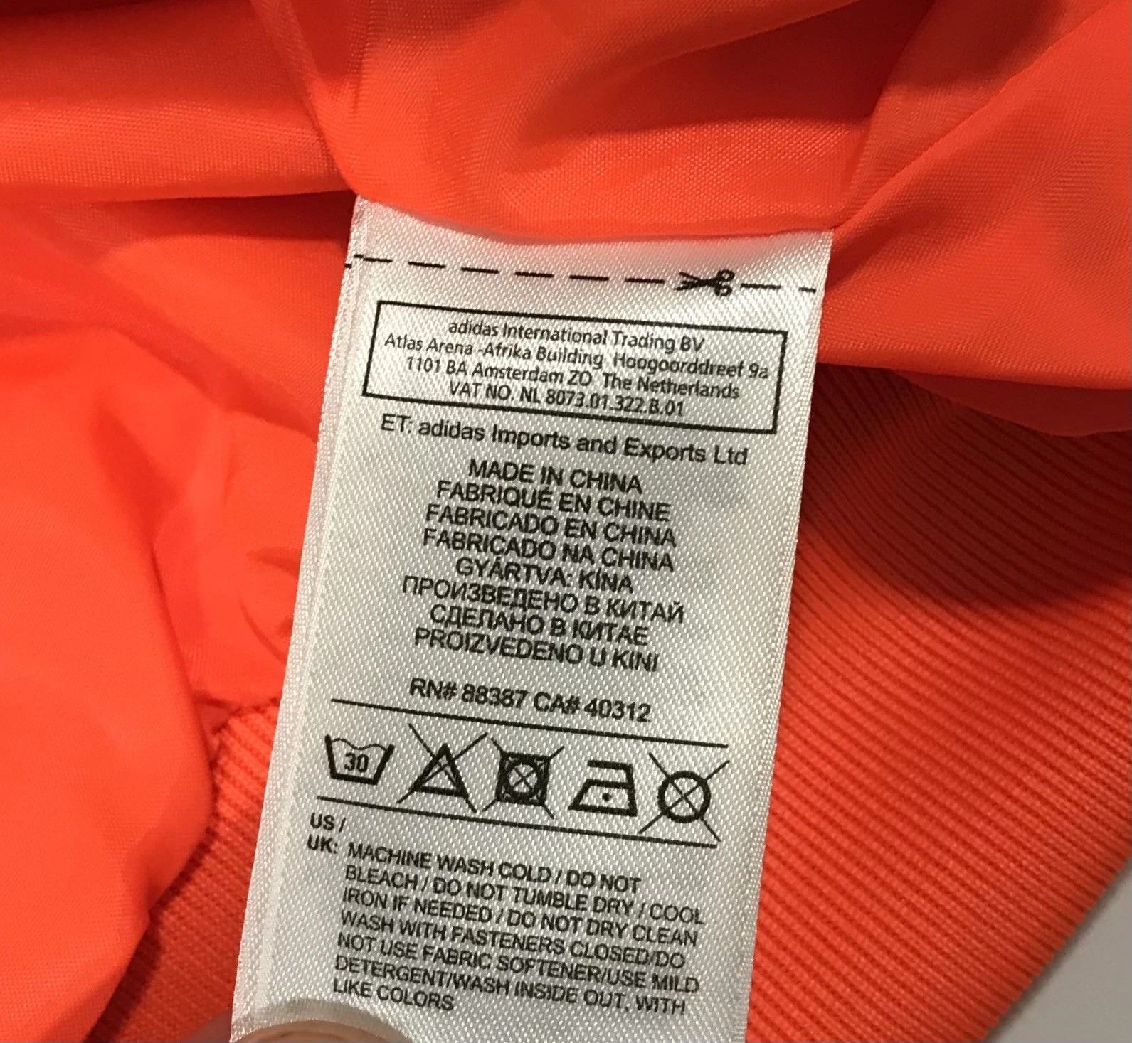 Adidas × Pharrell Adidas Pharrell Williams Bomber Button Jacket Bright Orange Size US M / EU 48-50 / 2 - 8 Thumbnail