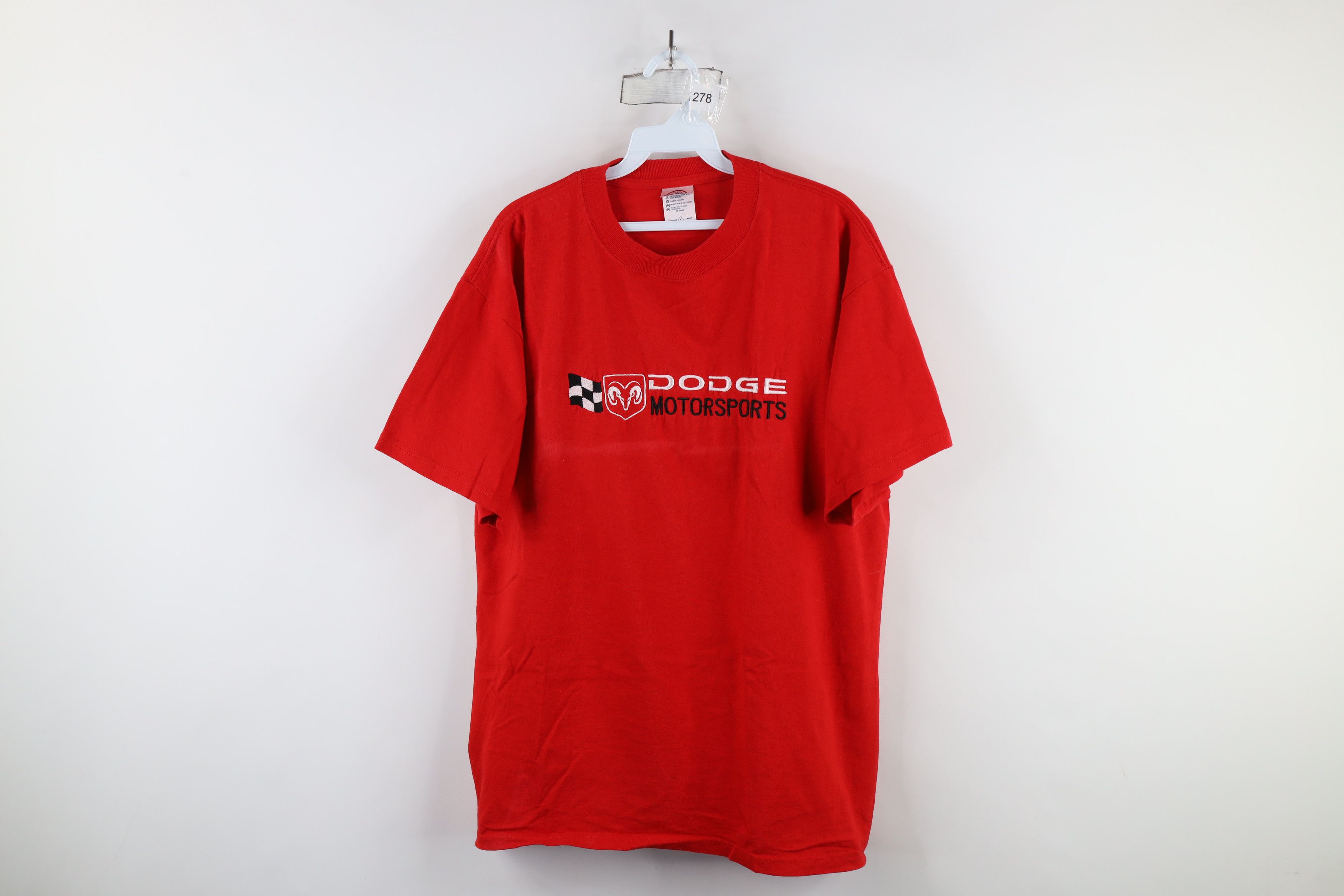 Vintage Vintage NASCAR Spell Dodge Motorsports Racing T-Shirt Red Size US L / EU 52-54 / 3 - 1 Thumbnail