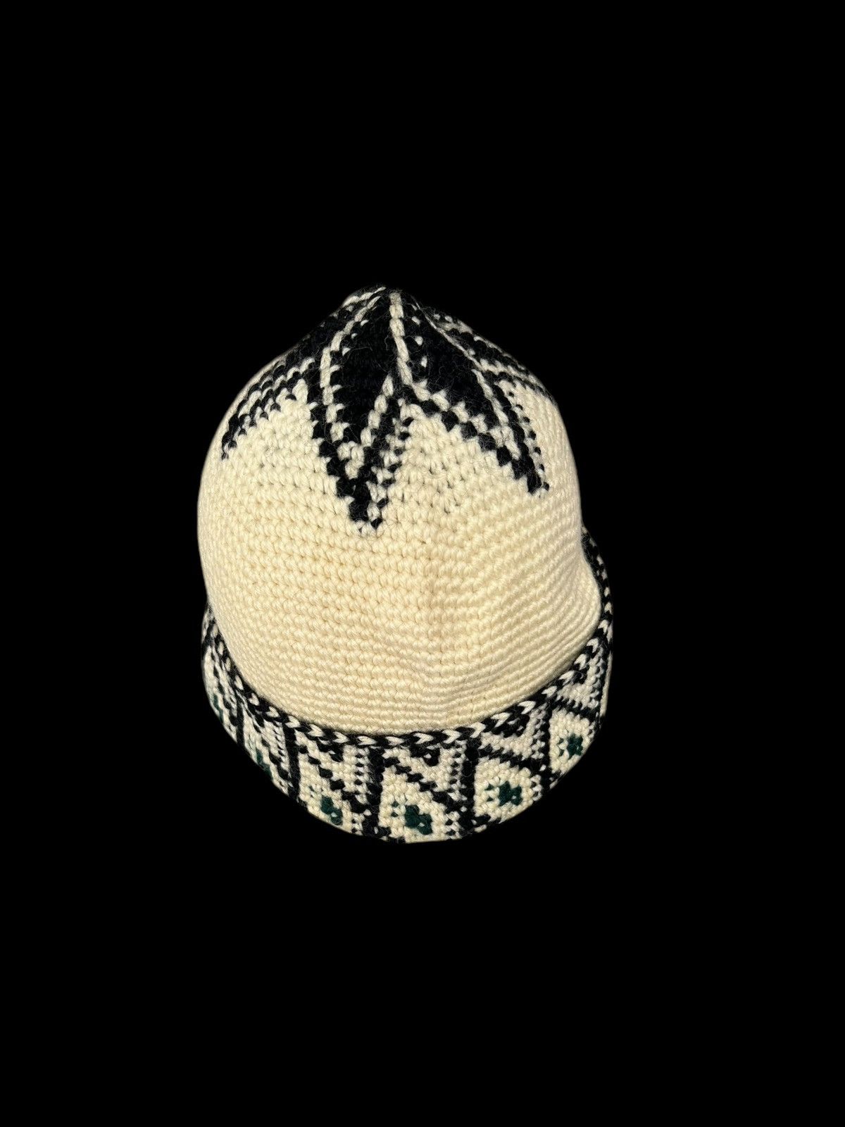 Japanese Brand × Kapital × Vintage Crochet Knitted handmade Beanie Hats Rare Design ☠️☠️ Size ONE SIZE - 7 Thumbnail