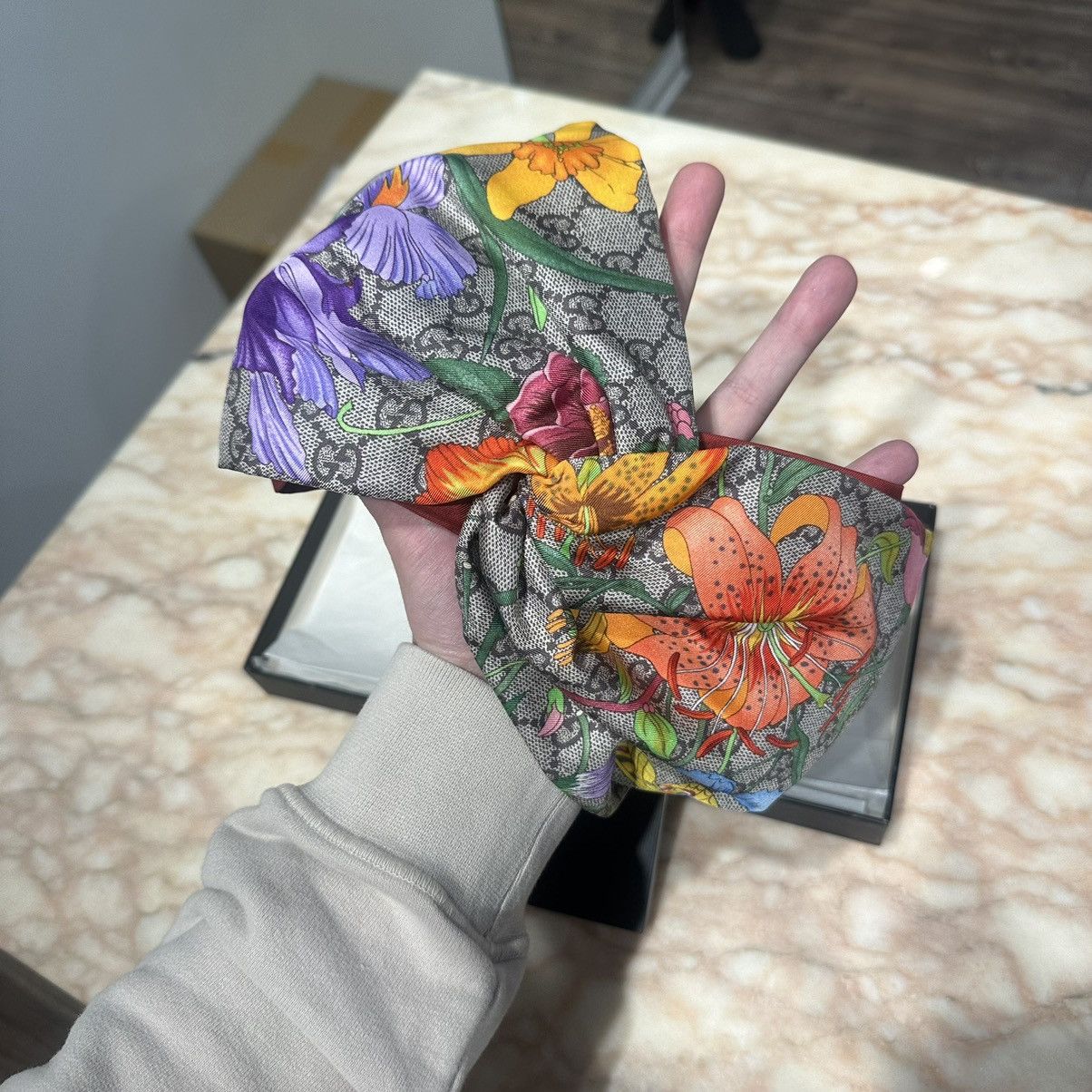 Gucci Gucci Flora Turban Silk Headband Size ONE SIZE - 3 Thumbnail