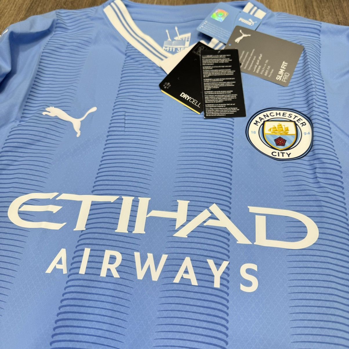 Puma Manchester city 23/24 player issue home shirt #9 Haaland Size US XL / EU 56 / 4 - 3 Thumbnail