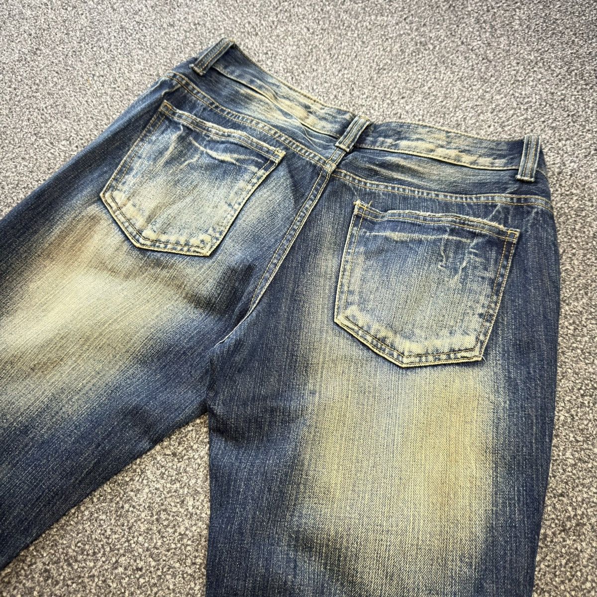 If Six Was Nine Insane ‼️ Flared Distressed Whisker Denim LGB Style Gennaro Size US 31 - 9 Thumbnail