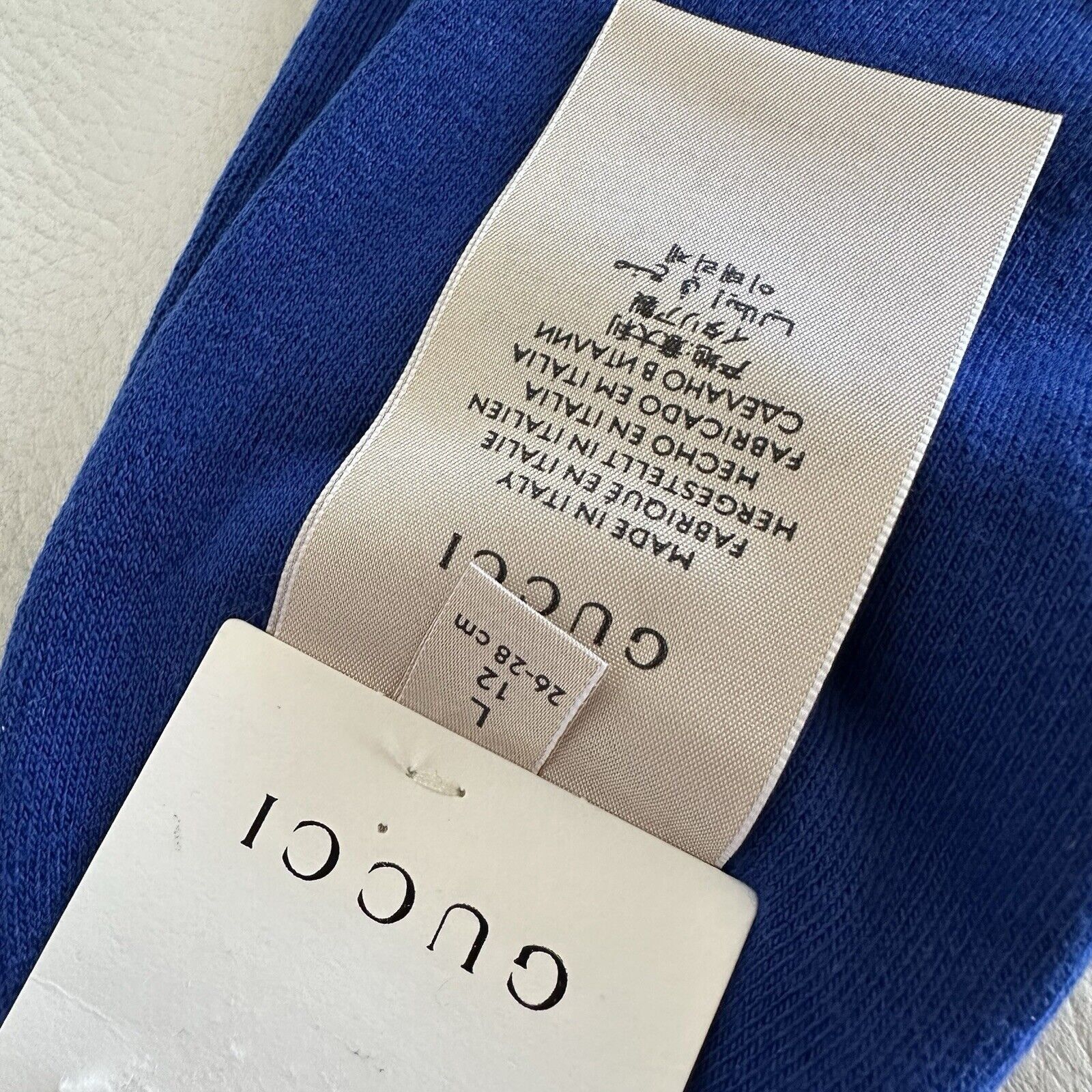 Gucci NWT Gucci Socks FELPONGE 676824 4G293 Interlocking G Stripe Size ONE SIZE - 5 Thumbnail