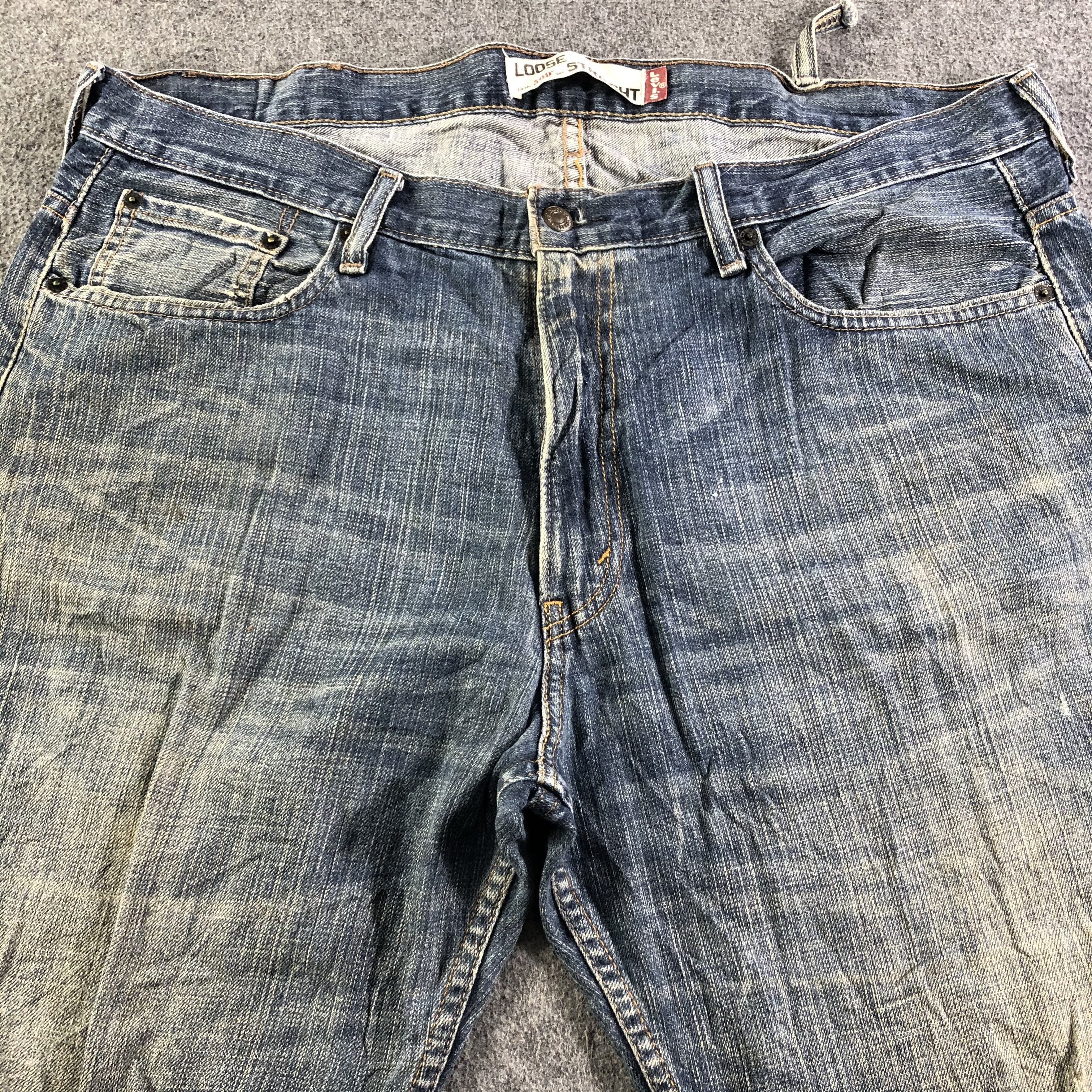 Levi's Vintage Blue Wash Levis 569 Jeans-J3122 Size US 42 / EU 58 - 3 Thumbnail