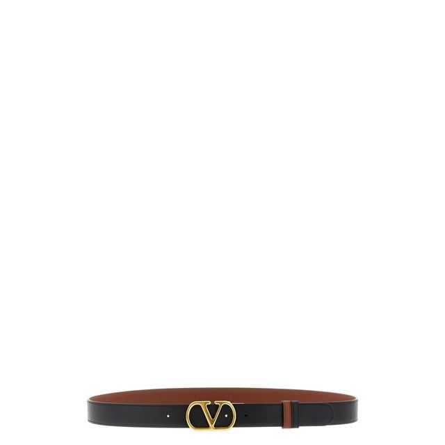 VALENTINO GARAVANI Black/Brown 30mm Reversible Belt New & Au