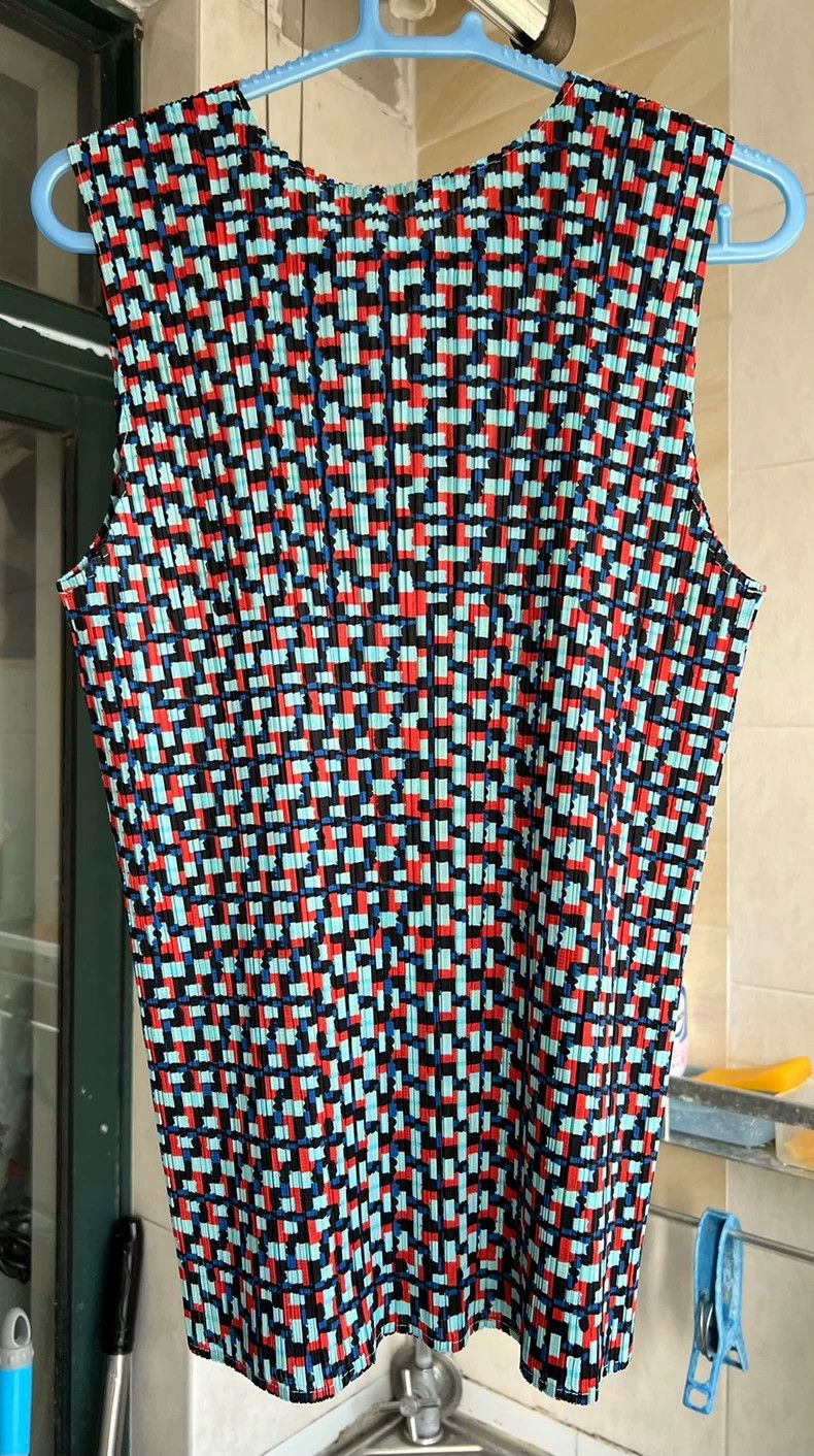 Issey Miyake Issey Miyake size:5 Mosaic pleated vest Size S / US 4 / IT 40 - 2 Thumbnail